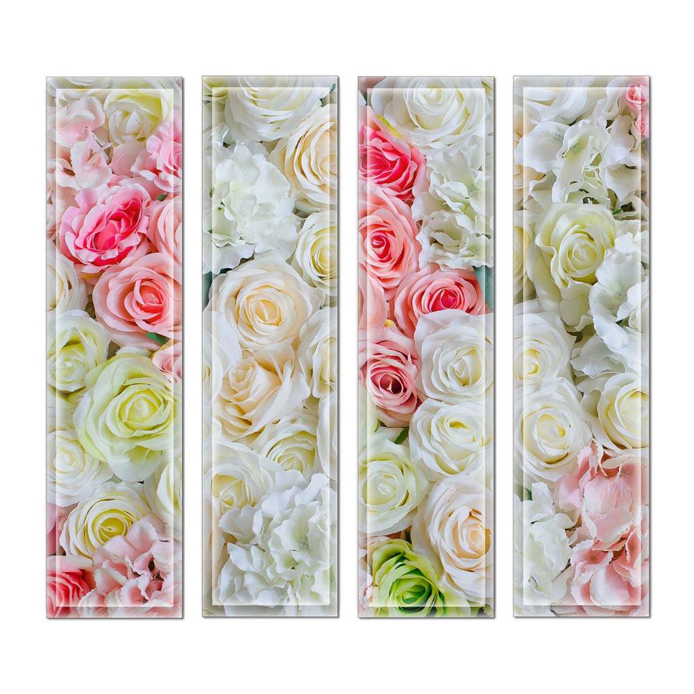 Instant Mosaic 8470102 Upscale Designs 32-Pack Multicolor 3-in x 12-in Glossy Glass Random Wall Tile