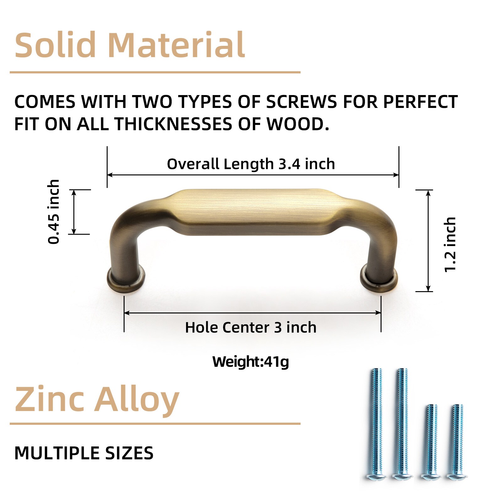 Miaokesen 2202KFGT-76 Cabinet-Pulls - View #2