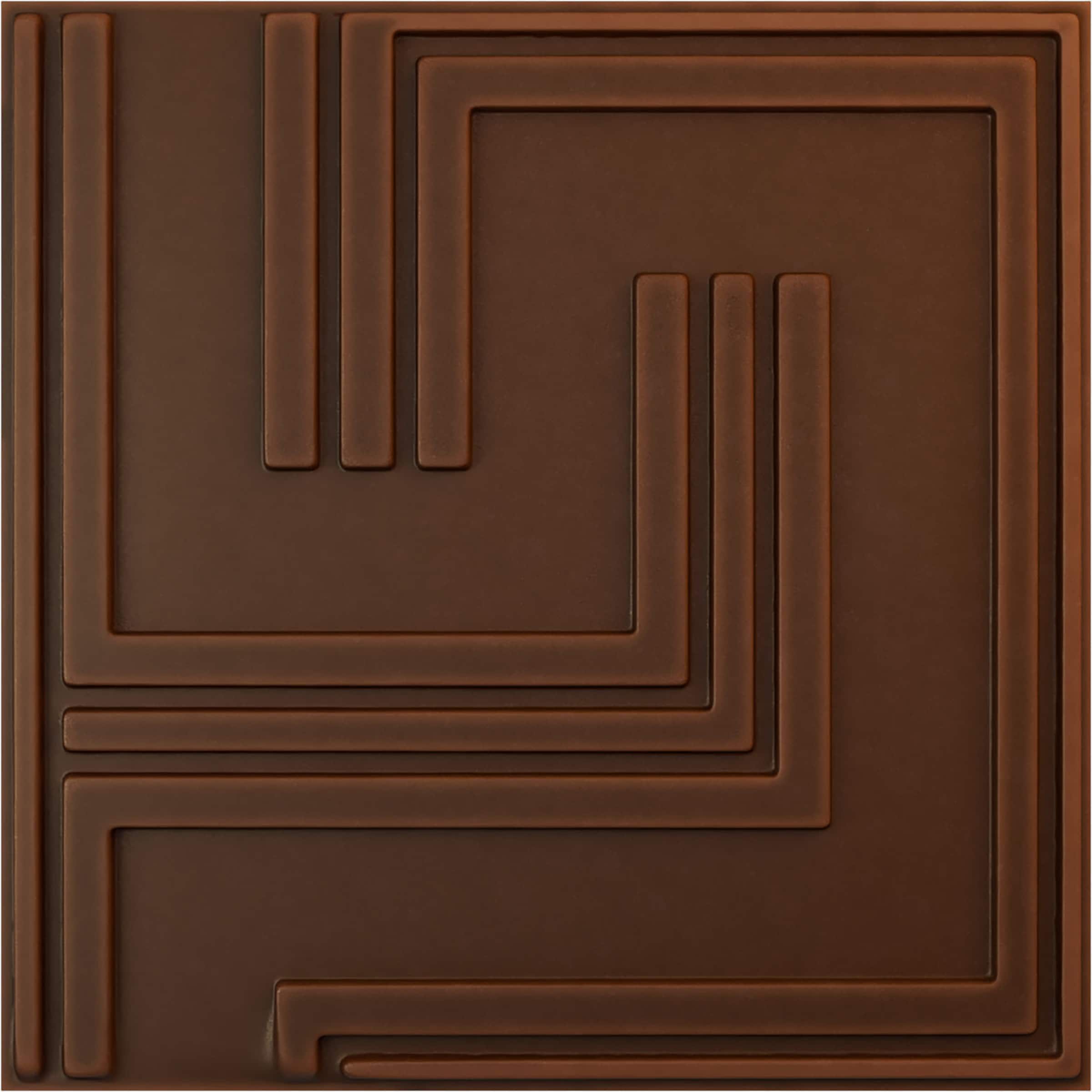 Ekena Millwork WP20X20GMDRU 19-5/8-in x 19-5/8-in Embossed Universal Aged Metallic Rust PVC Wall Panel Abstract