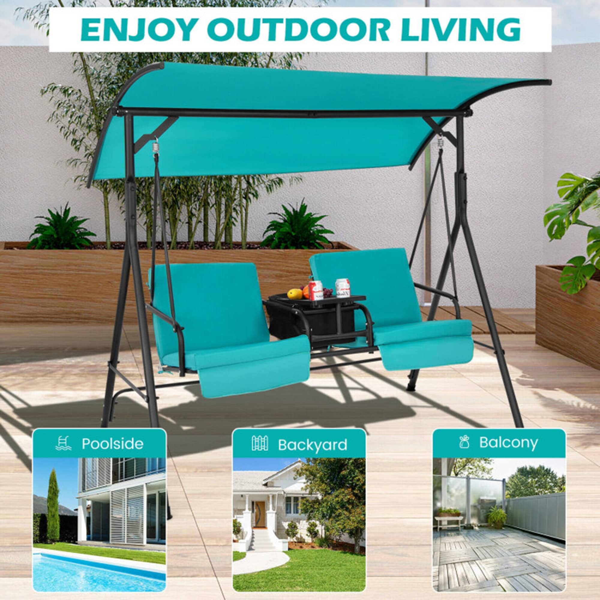 Mondawe MA-YU005BLBR Swing-Gliders - View #8