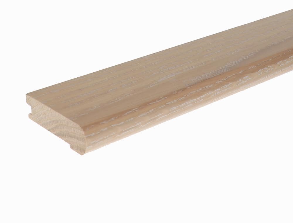 Flexco 3414833 2.75-in x 78-in x 0.8125-in French Oak Harbor Prefinished Wood Oak Flush Stair Nosing