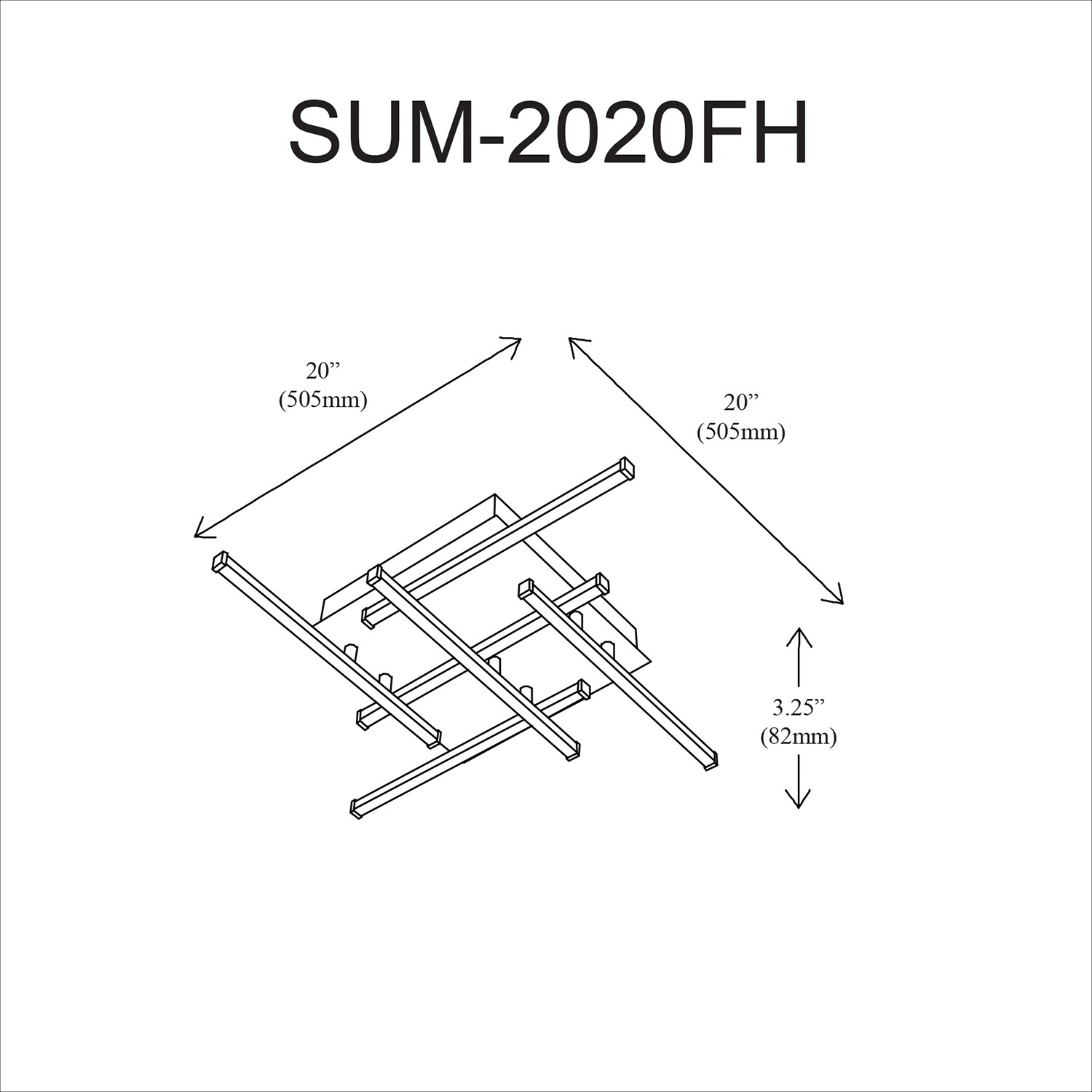 Dainolite SUM-2020FH-PC flushmounts - View #3