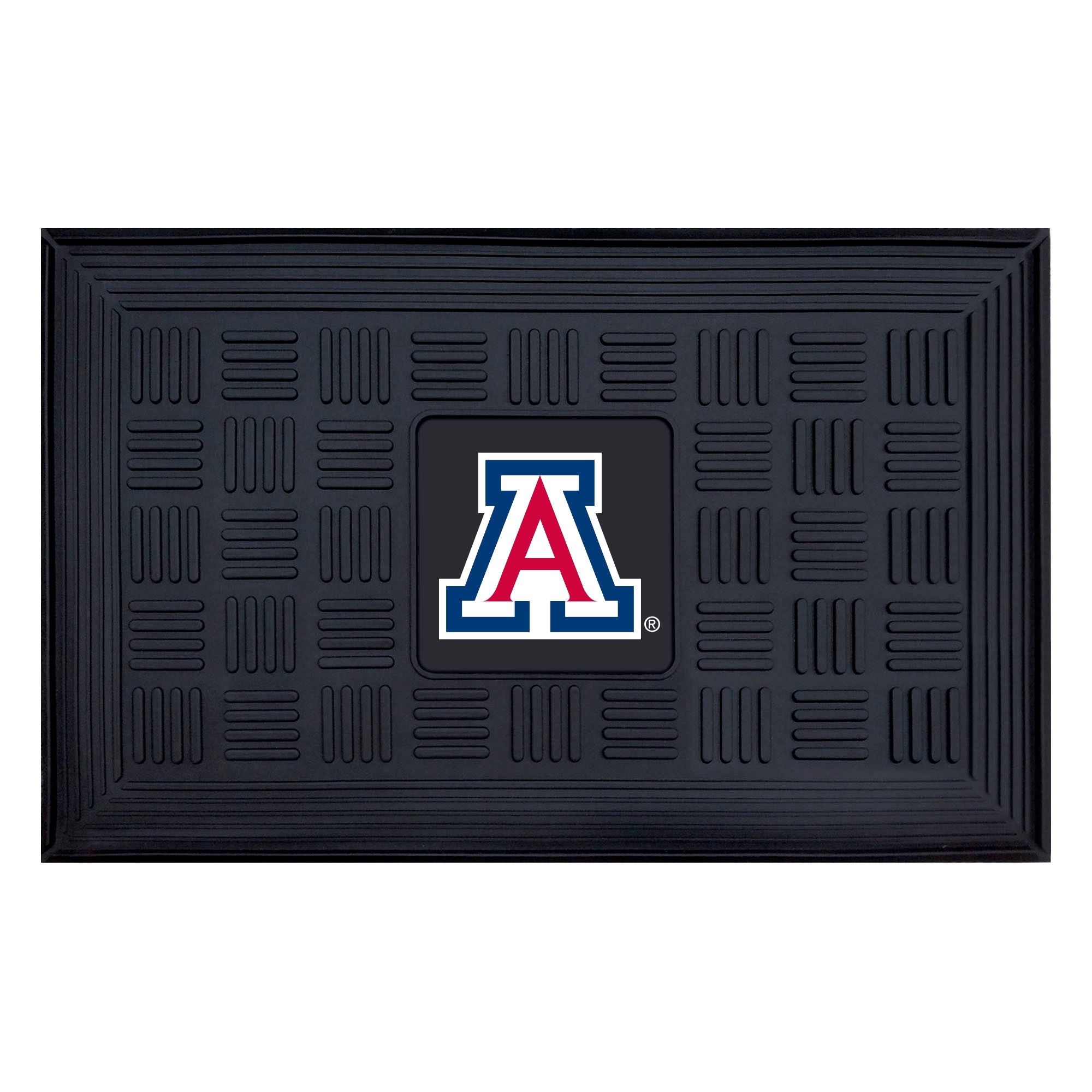 FANMATS 11945 Arizona Wildcats 2-ft x 3-ft Black Vinyl Rectangular Indoor or outdoor Decorative Sports Door mat
