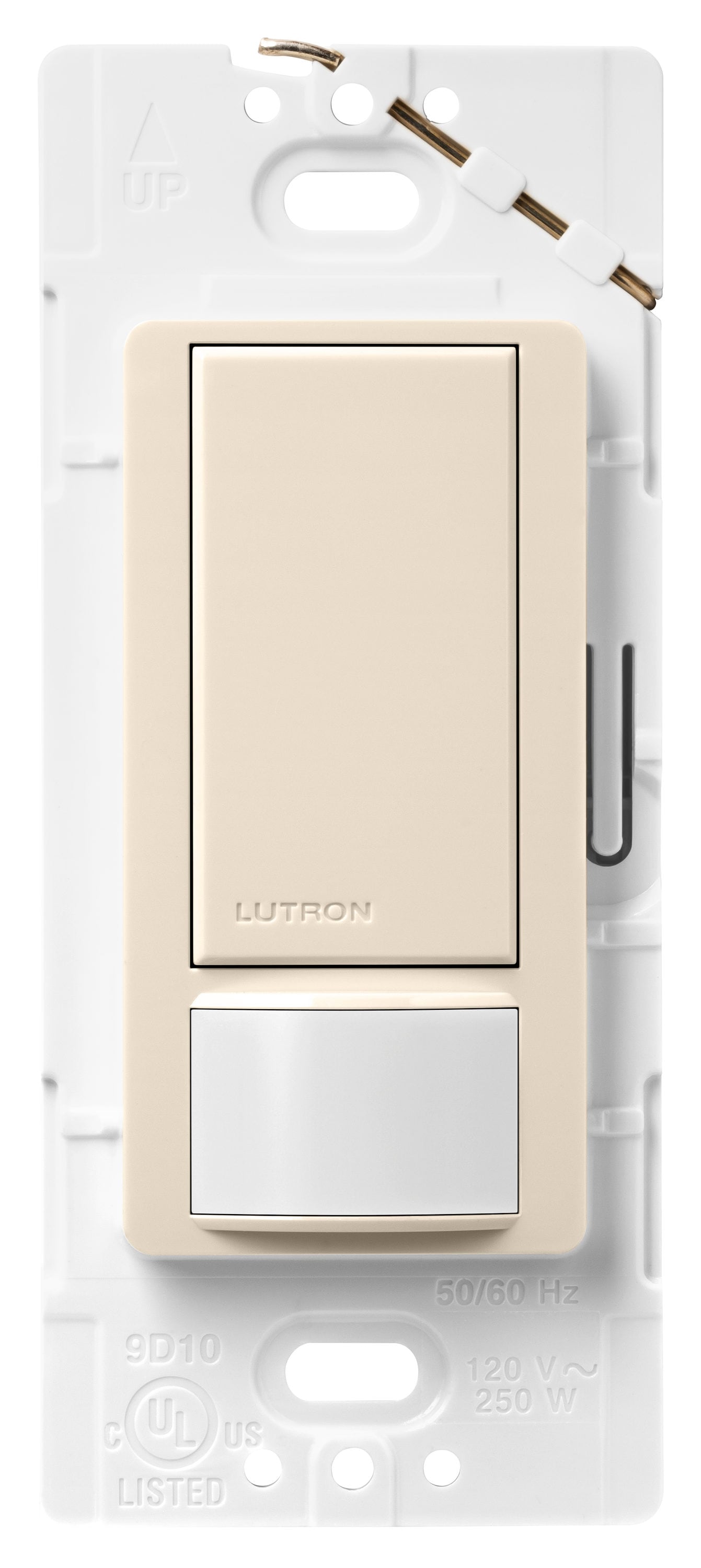 Lutron Maestro Single-Pole 2-Amp Occupancy Motion Sensor Light Switch, Light Almond