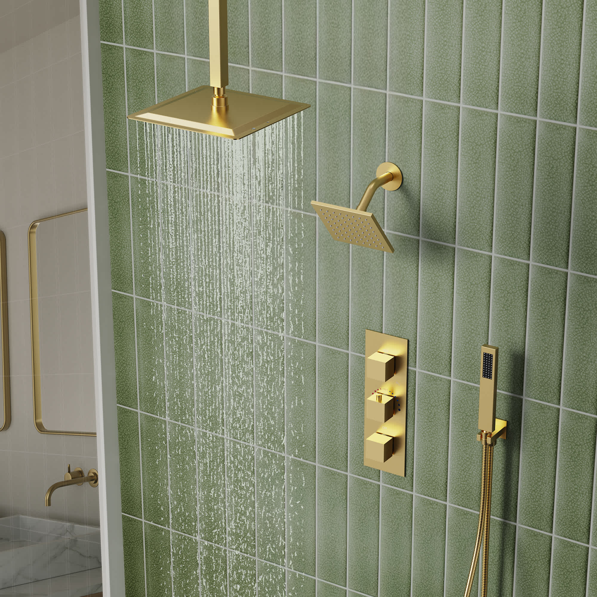 EVERSTEIN SFS1004A-GD12 Showerhead-Bar-Panels - View #13
