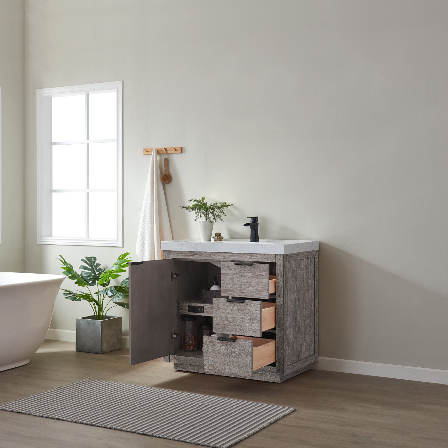 Vinnova 701536-CR-GW-NM Bath-Vanity-Combo - View #10