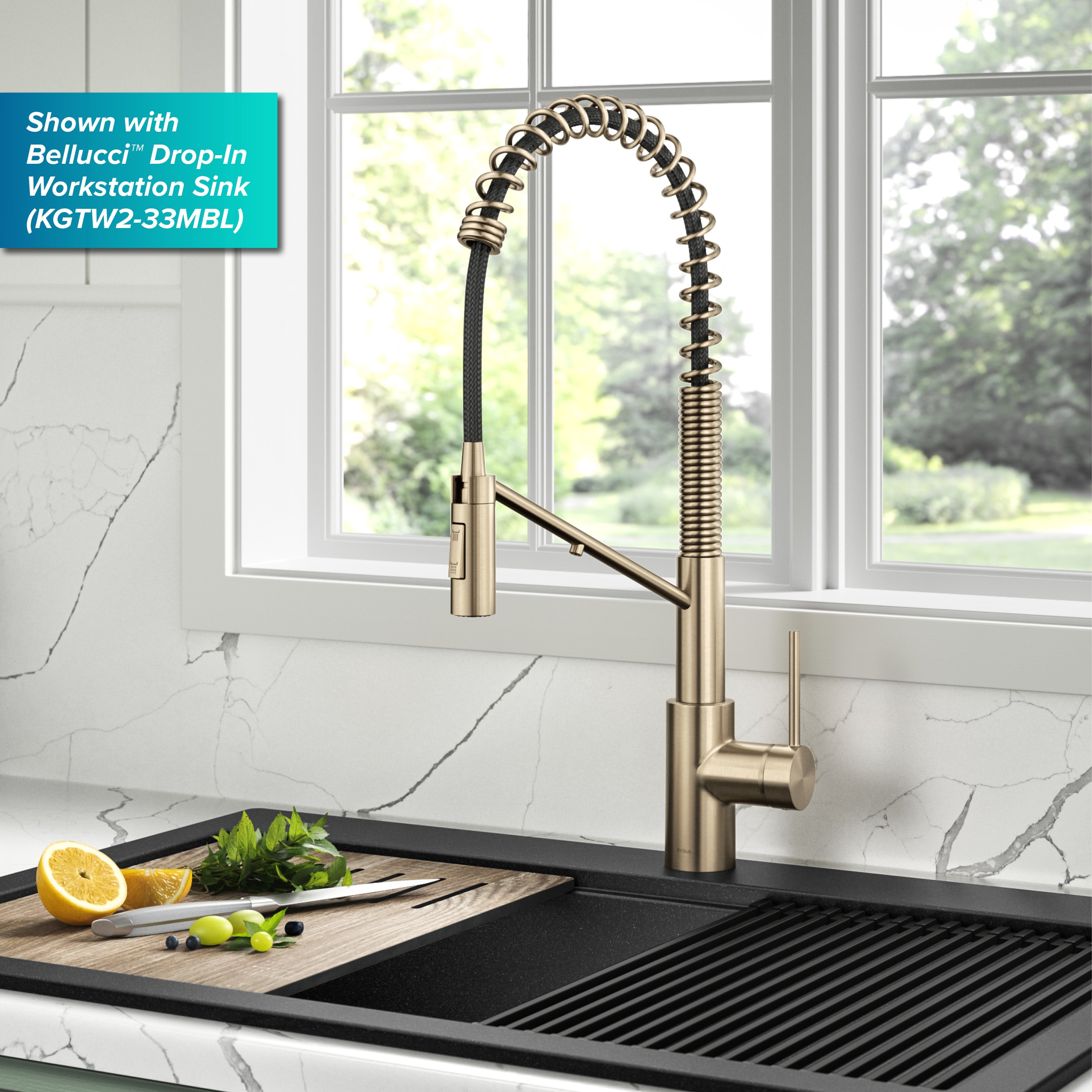 Kraus KFF-2631SFACB Kitchen-Faucets - View #2