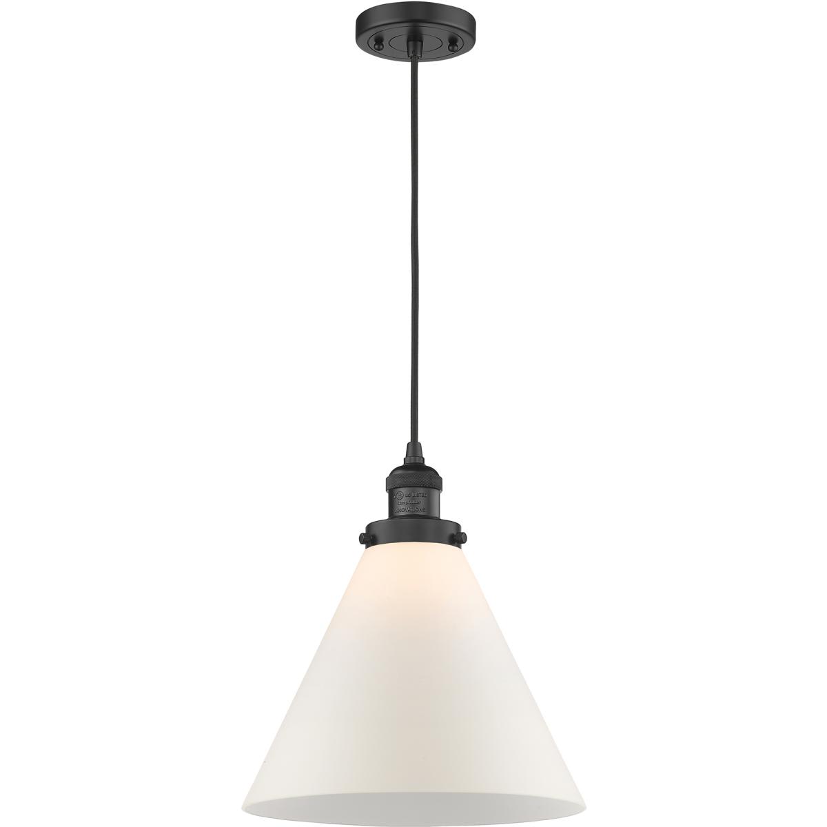 Innovations Lighting 1353993 201C-BK-G41-L-LED Franklin Restoration Cone Mini Pendant