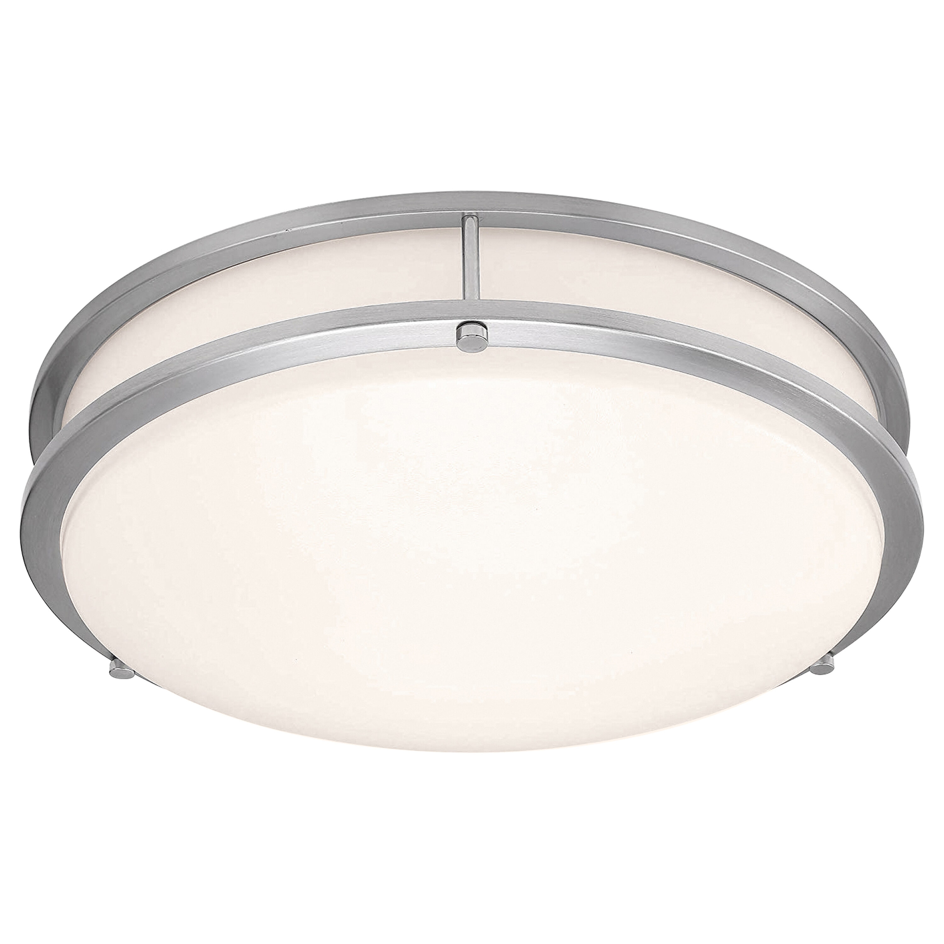 Access Lighting 20509LEDD-BS/ACR Solero III 18-in Brushed Gray Integrated LED Flush Mount Light
