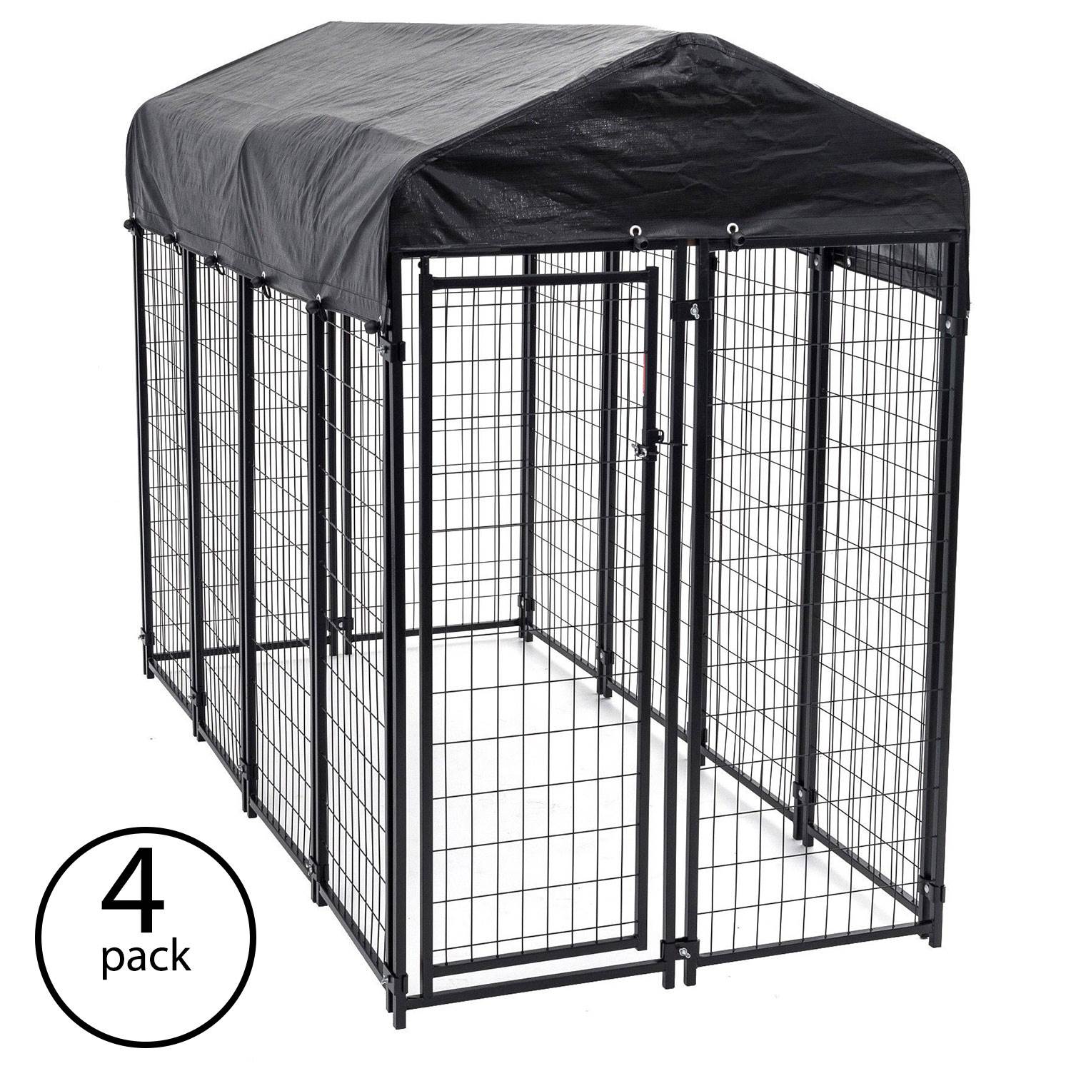 Lucky Dog Heavy Duty Large Outdoor Chain Link Dog Kennel Enclosure Pick Size 