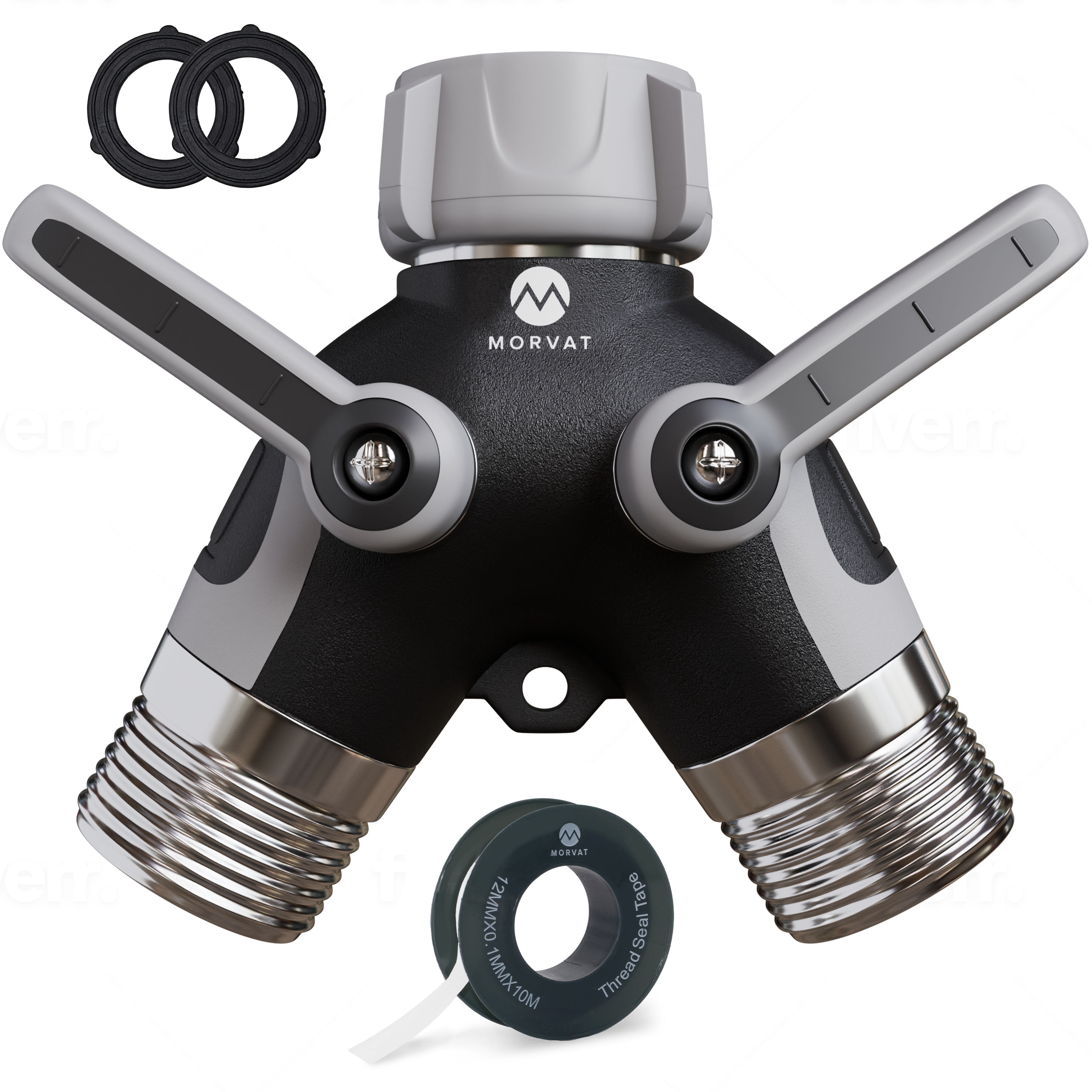 Morvat MCONNECTOR-2 Metal 2 -Way Full -Flow Water Shut-Off