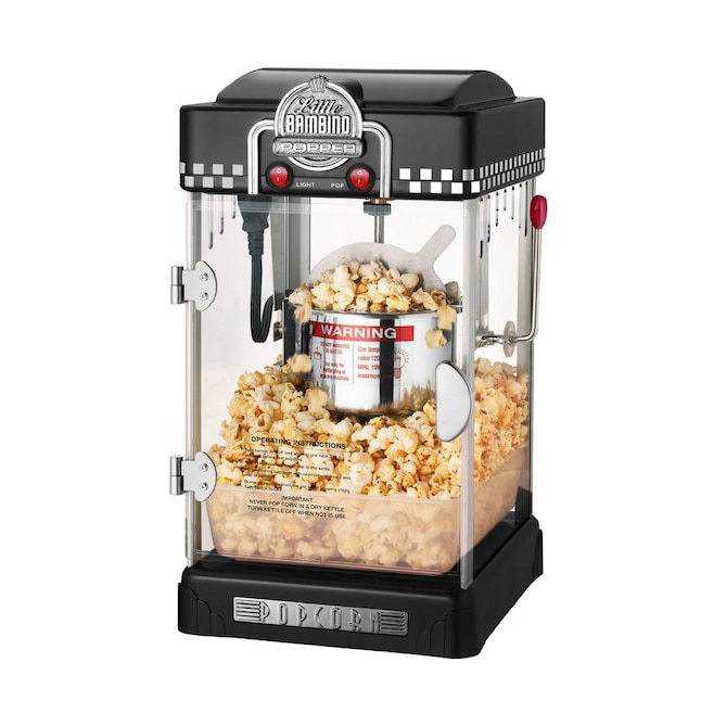 Great Northern Popcorn 2 Cups Oil Popcorn Machine, Red, Tabletop, Glass  Housing, Popcorn Maker with Stainless Steel Kettle, Nostalgic Design,  Countertop Model in the Popcorn Machines department at