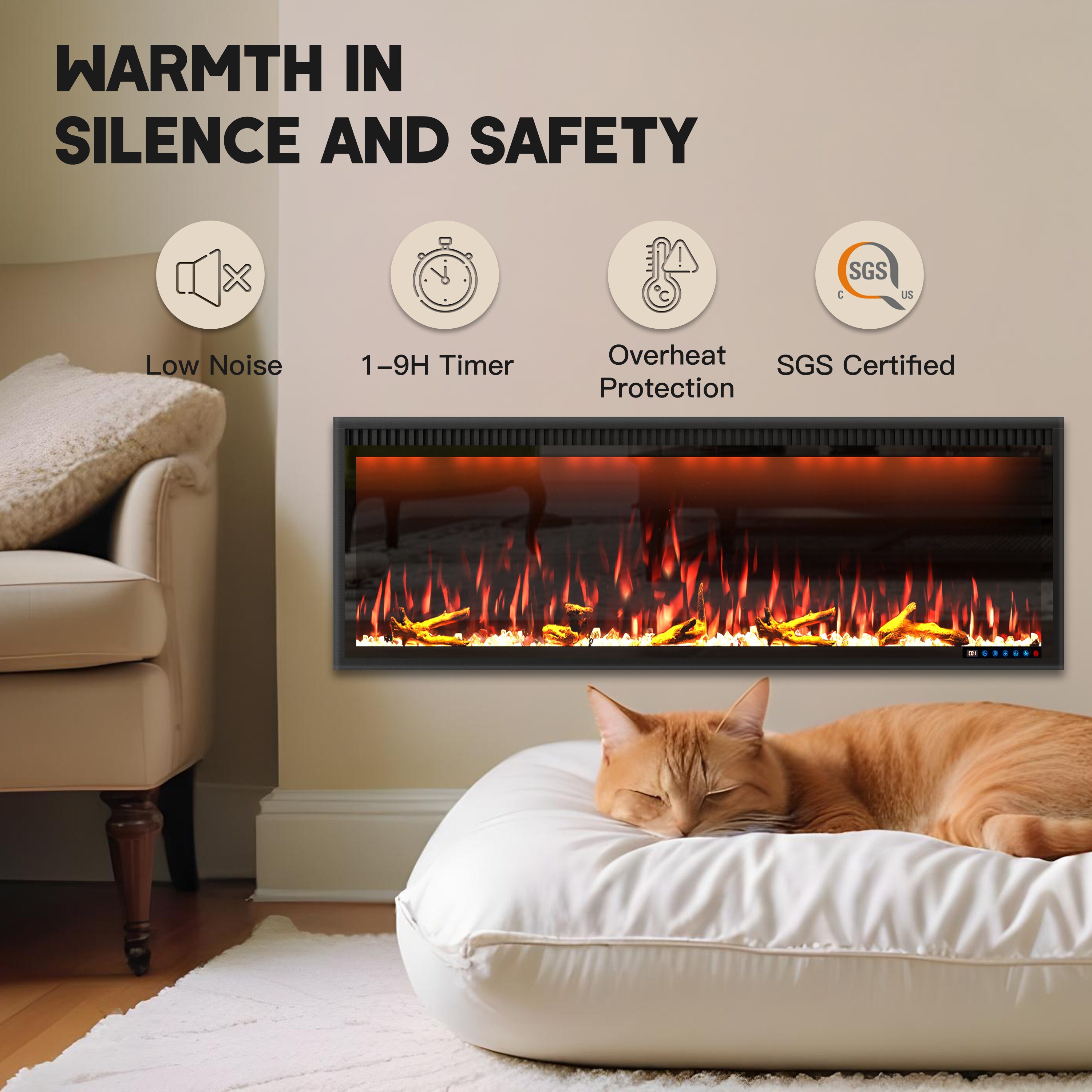 Mondawe MO-WE89416 Electric-Fireplaces - View #8