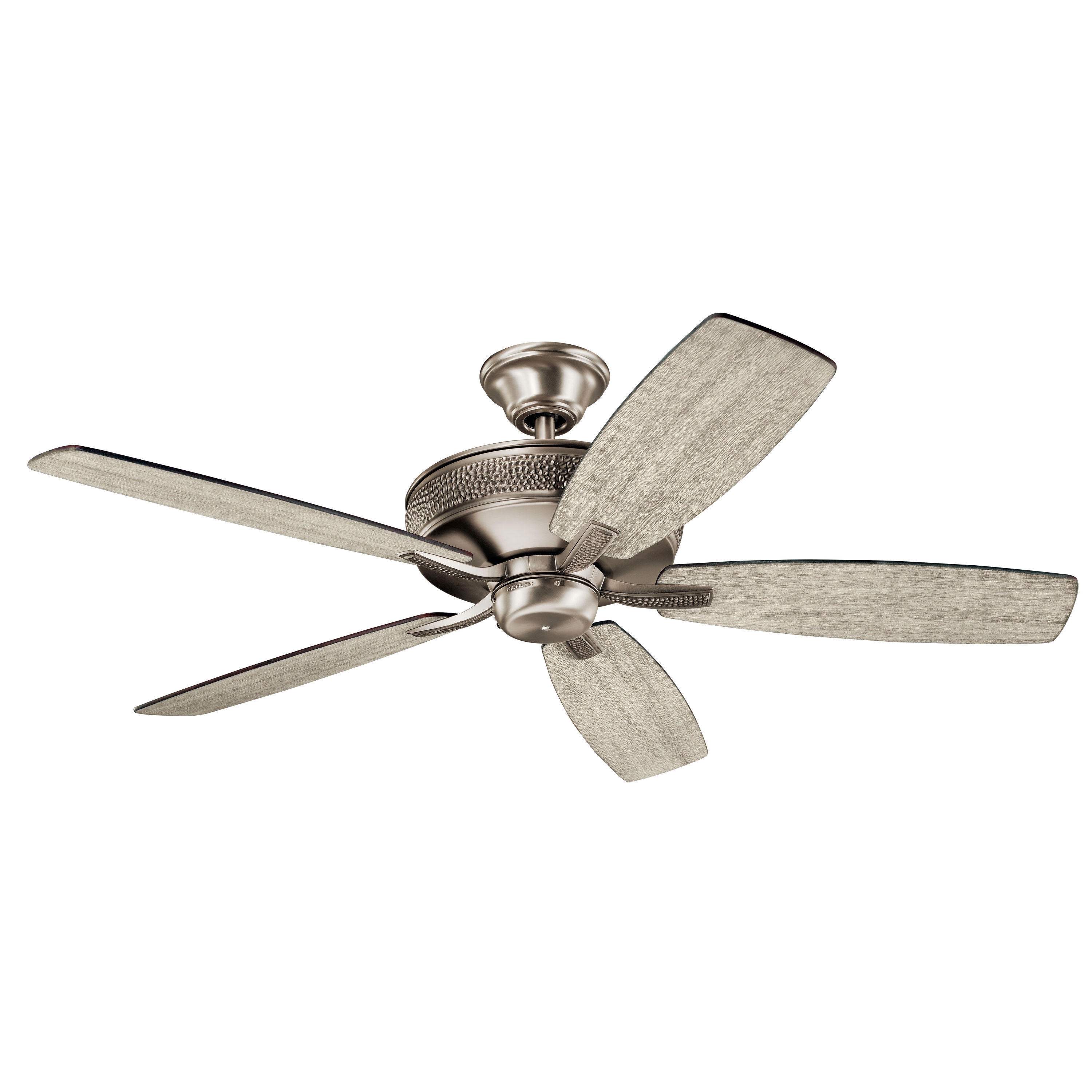 Kichler 339013BAP7 Monarch II 52-in Burnished Antique Pewter with Weathered White Walnut/Dark Cherry Blades Ceiling Fan Light Kit Compatible ( 5 -Blade )