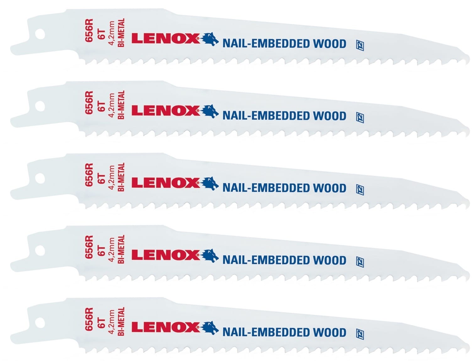 LENOX Power Blast Bi metal 6 in 6 TPI Wood Cutting Reciprocating