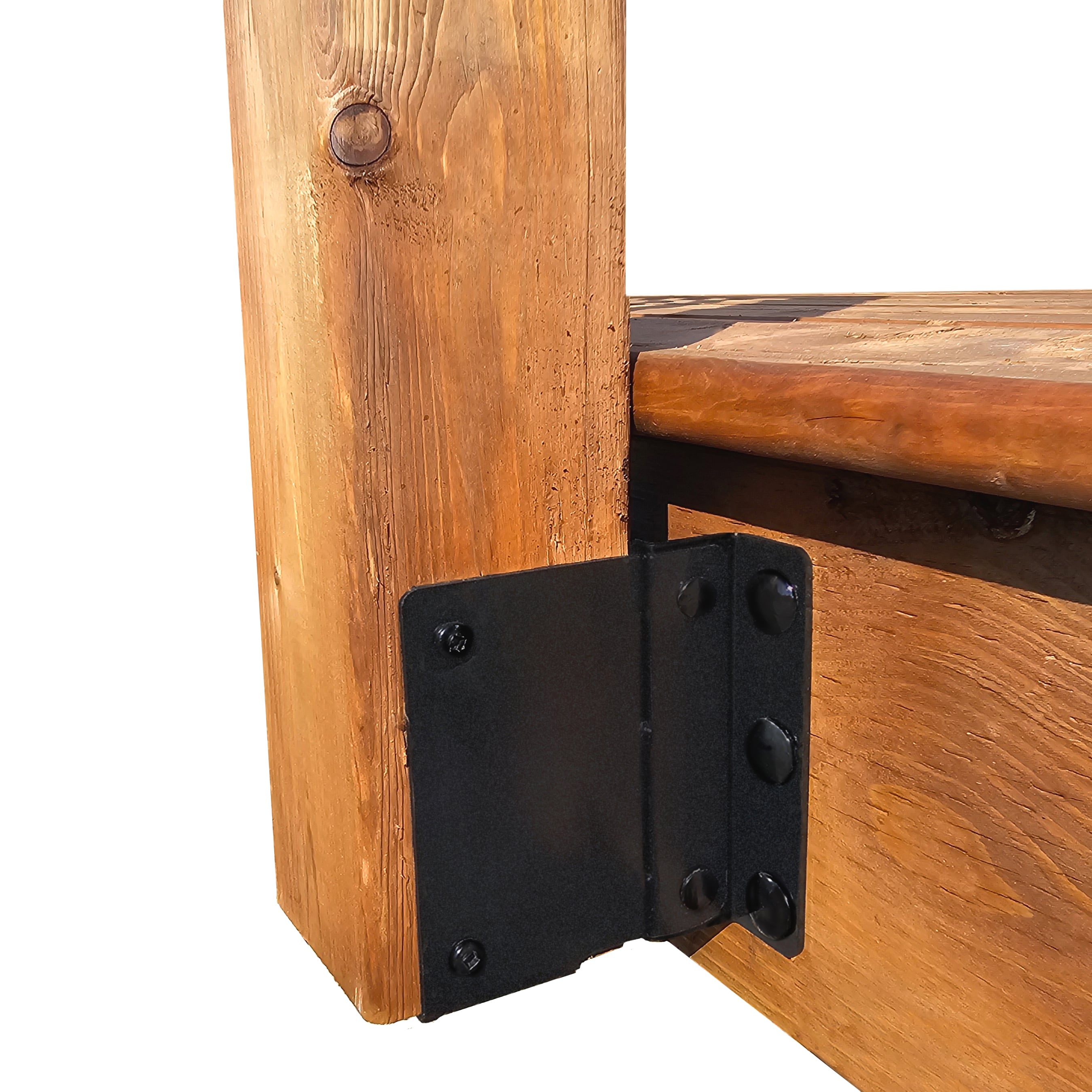 Pylex 13072 Black Side Mount Post Bracket Steel