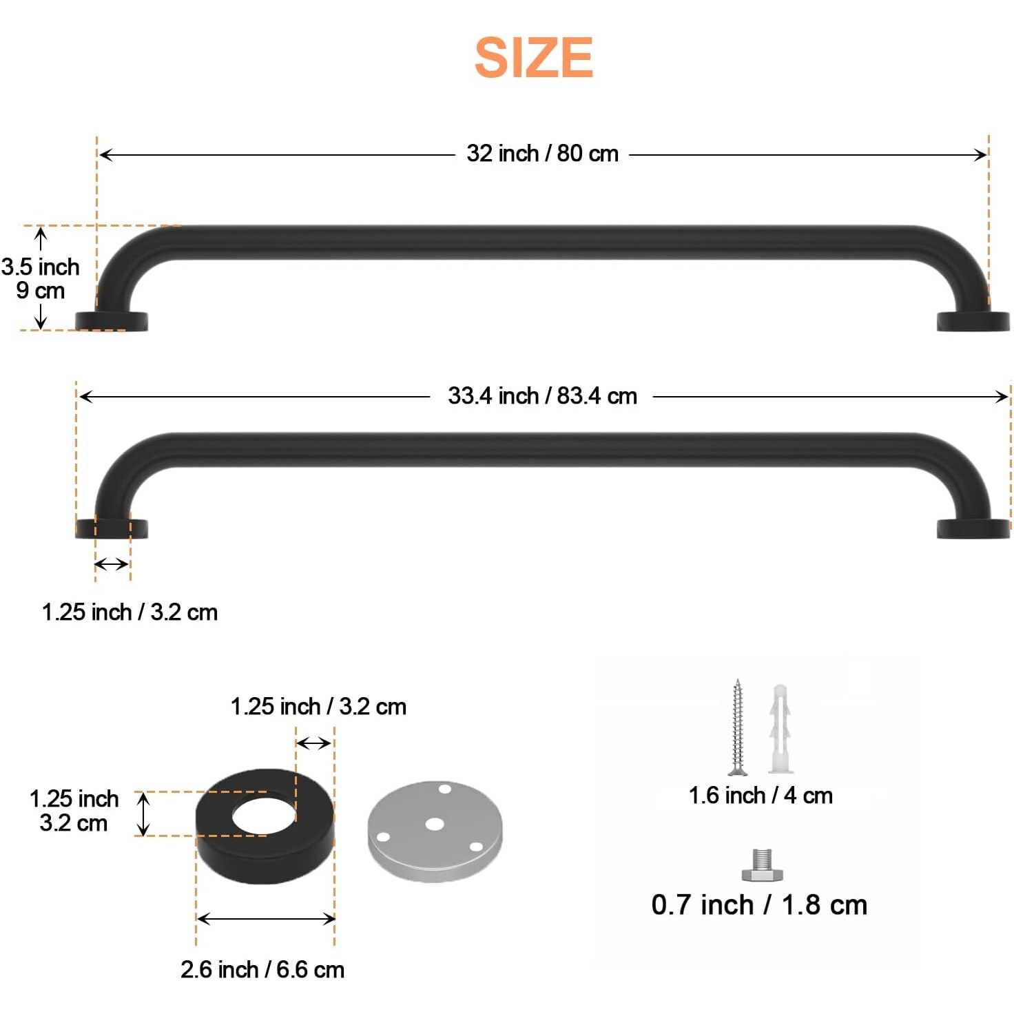 Numhew NHSEAN1285 Grab-Bars - View #3