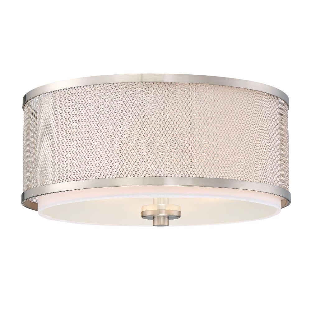  LW-SH513505 1-Light 14.75-in Brushed Nickel Flush Mount Light