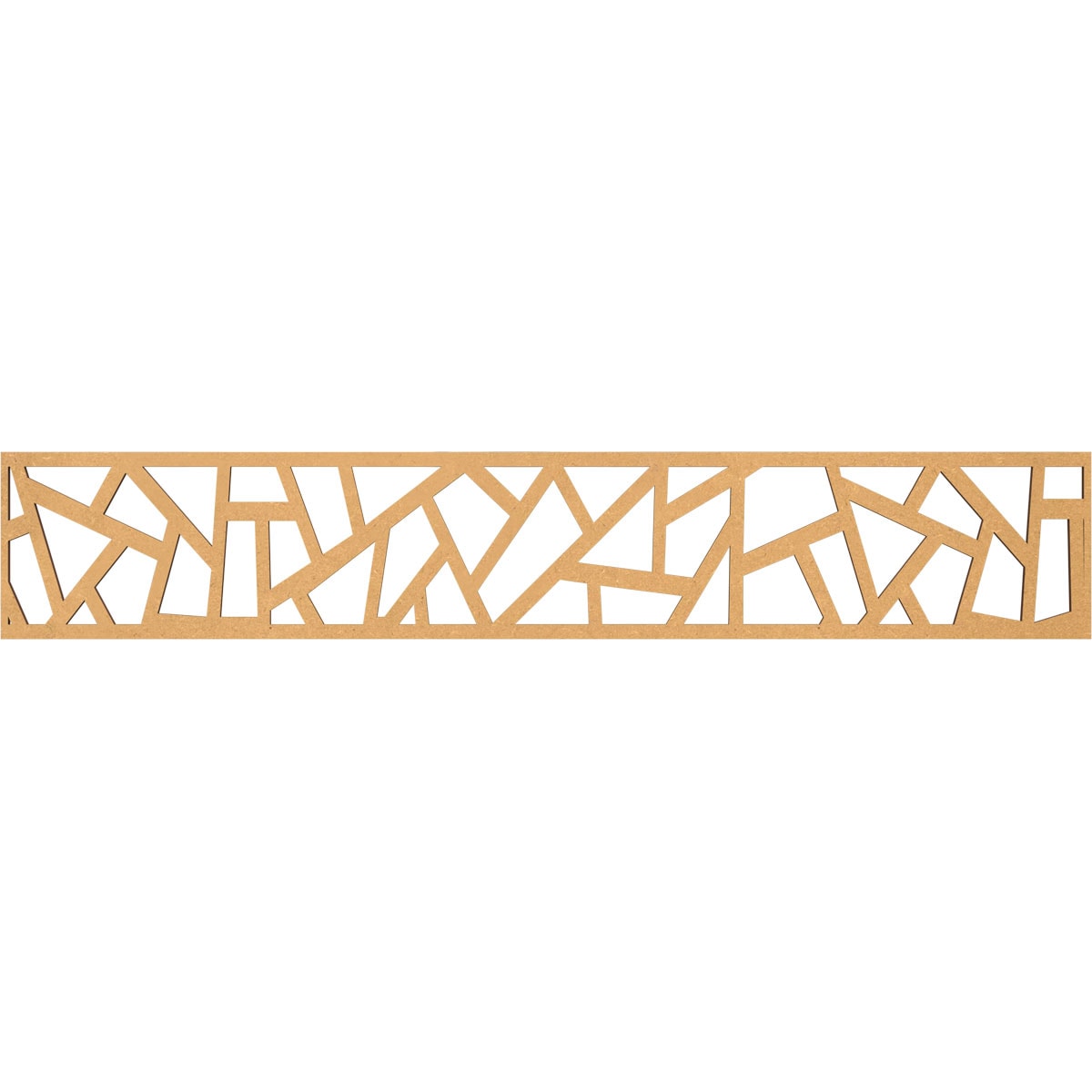 Ekena Millwork MLDA08X46HSBMF Harrisburg Fretwork Flat Trim 8-in x 3.89-ft Brown Unfinished 2157728 Pierced Wall Panel Moulding
