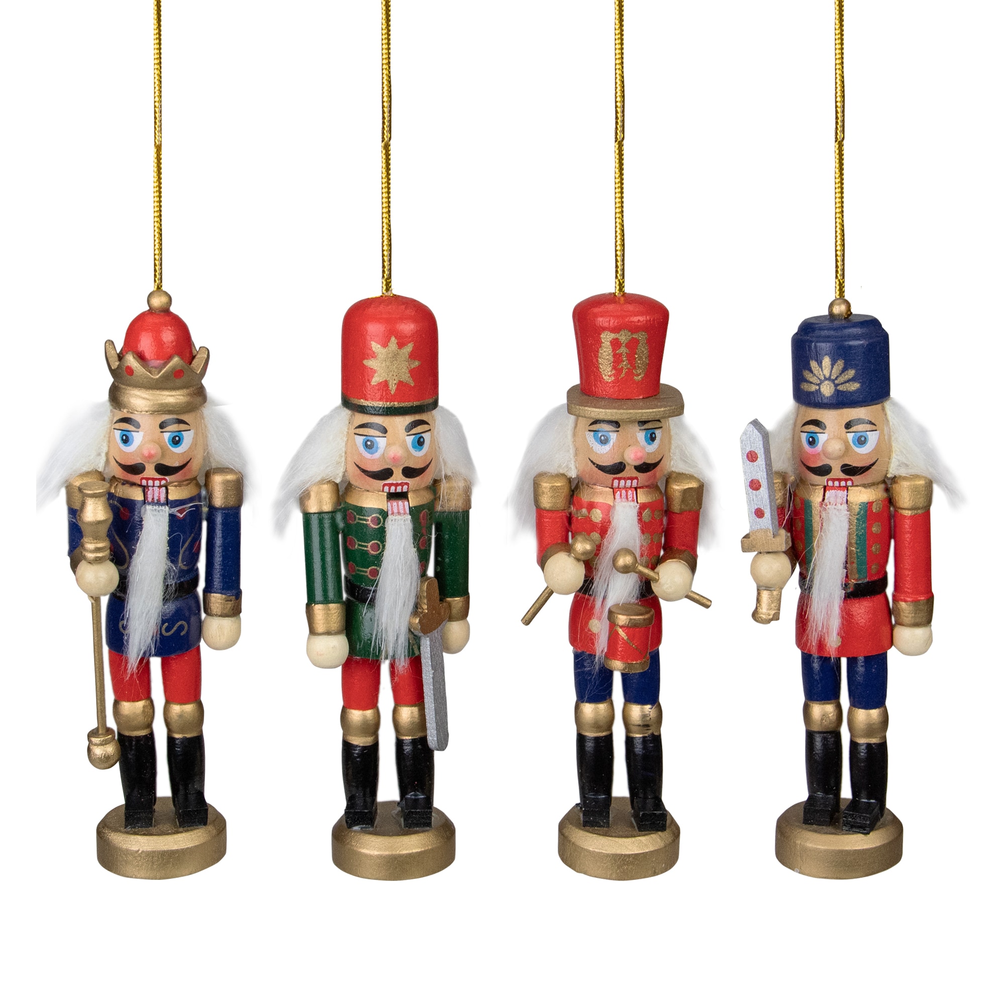 Northlight 4-Pack Red Nutcracker Standard Indoor Ornament Set at Lowes.com