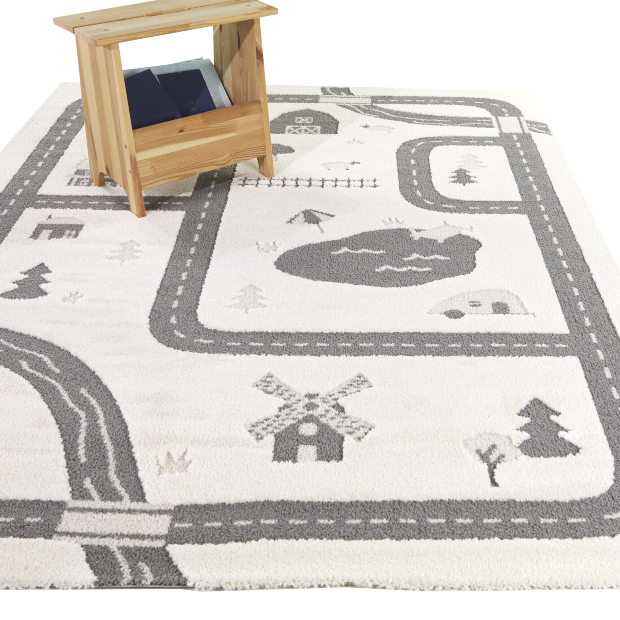 Balta 3122471 4 x 5 (ft) Cream Rectangular Indoor Global Area rug