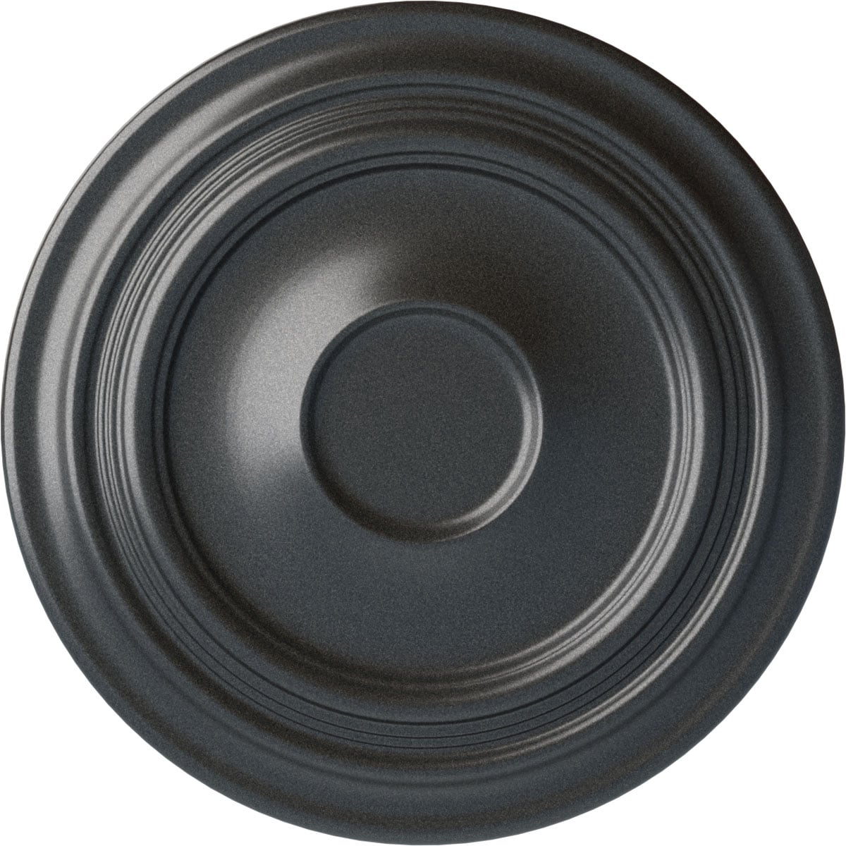 Ekena Millwork CM24TRPES Traditional 24.375-in W x 24.375-in L Painted Pewter Polyurethane Whole Ceiling Medallion