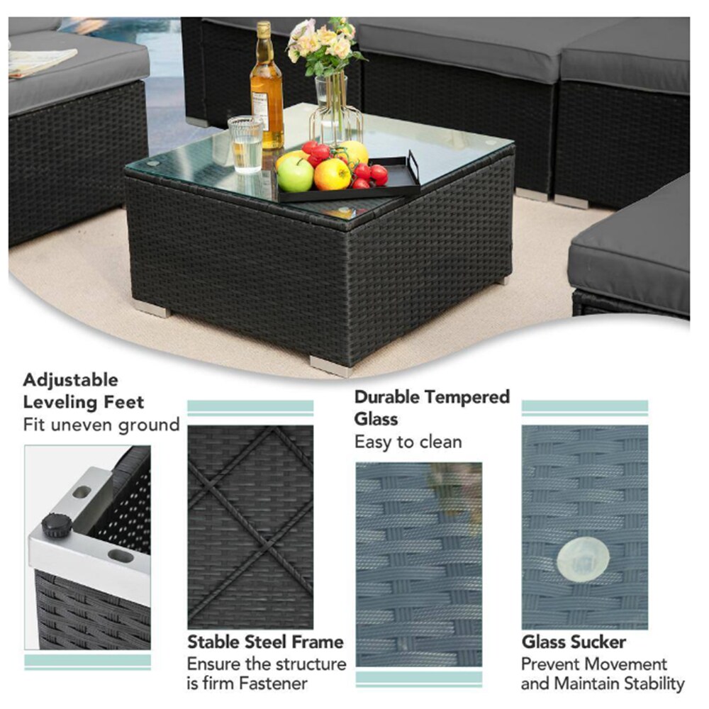 EXTRAUP YHLKBK-2022BK Patio-Conversation-Sets - View #8