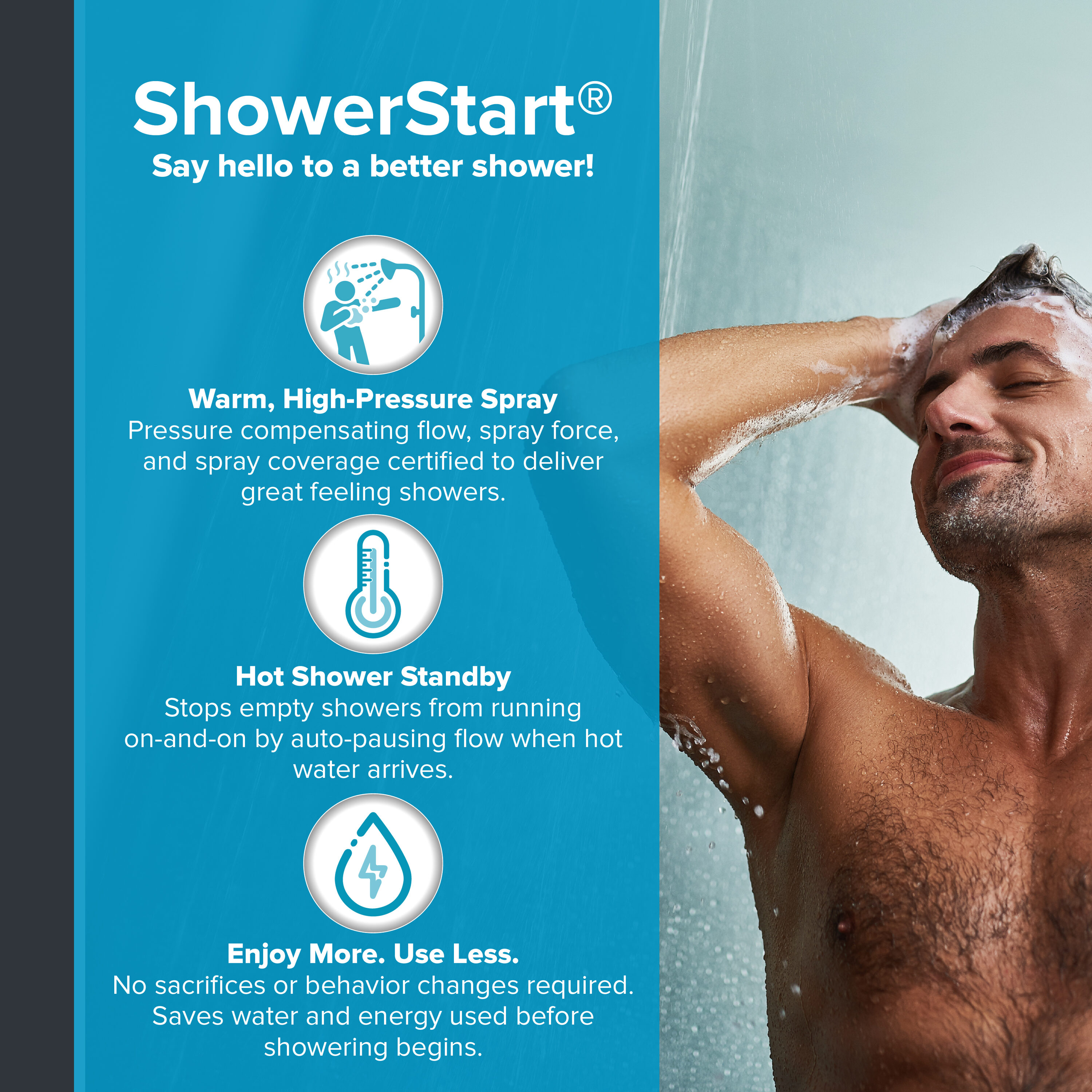Evolve EV3021-CP150-SB-1PK Fixed-Showerhead - View #2
