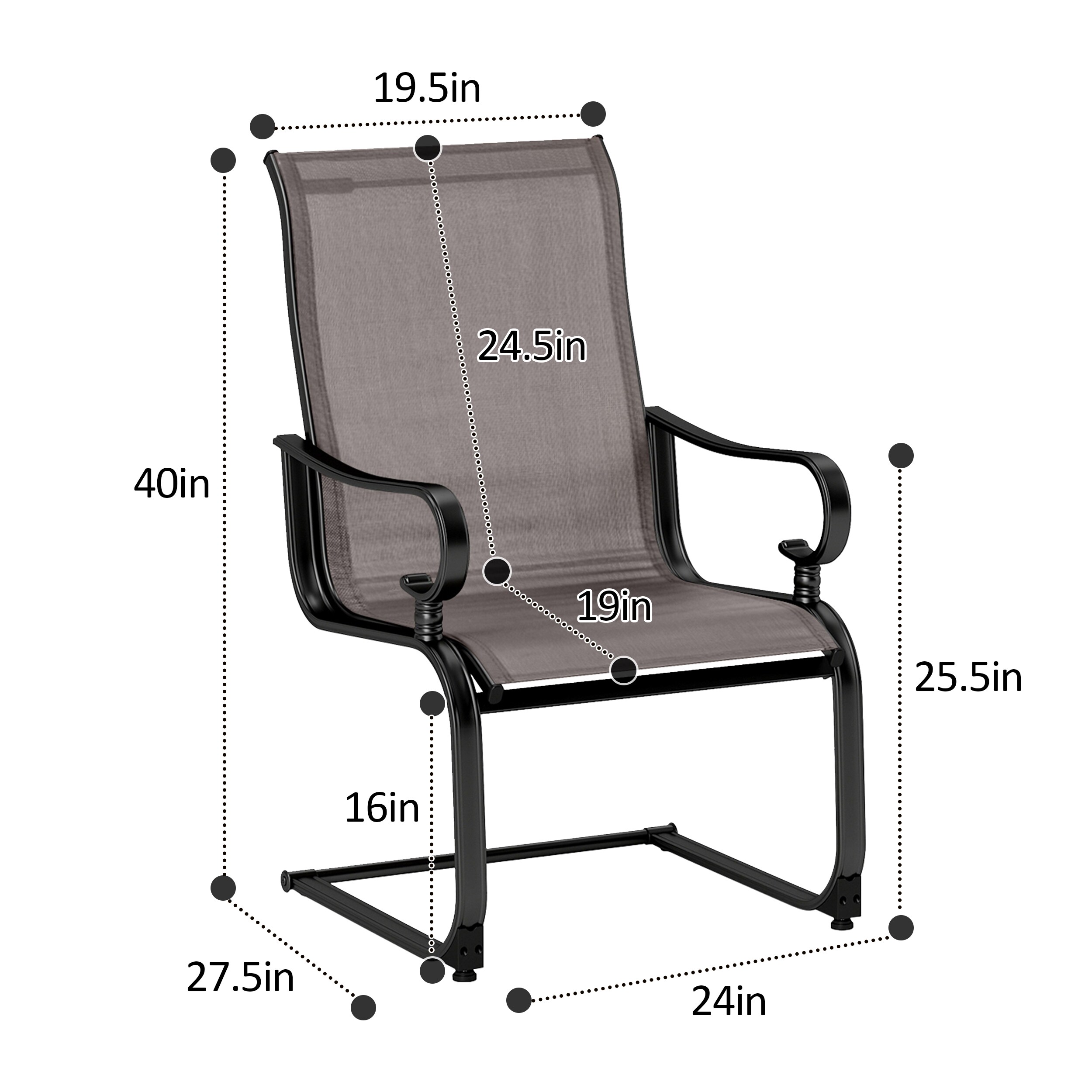 LIVIZA TDS11995GR-2 Patio-Chairs - View #5