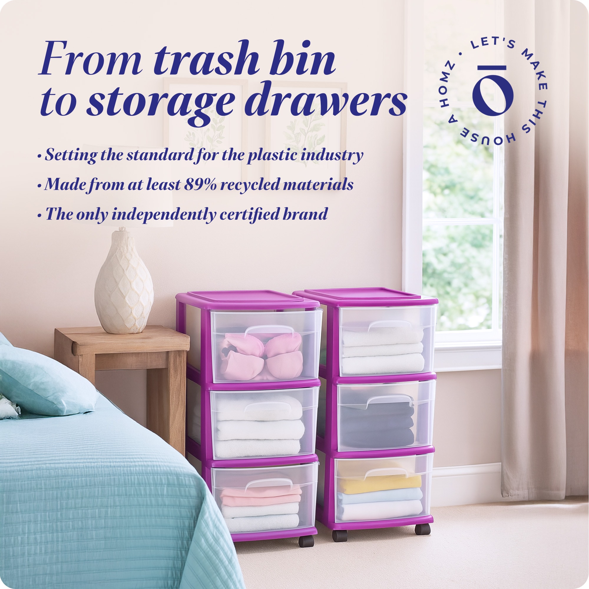 Homz Products 2 X 05563PLDC.01 Storage-Drawers - View #6