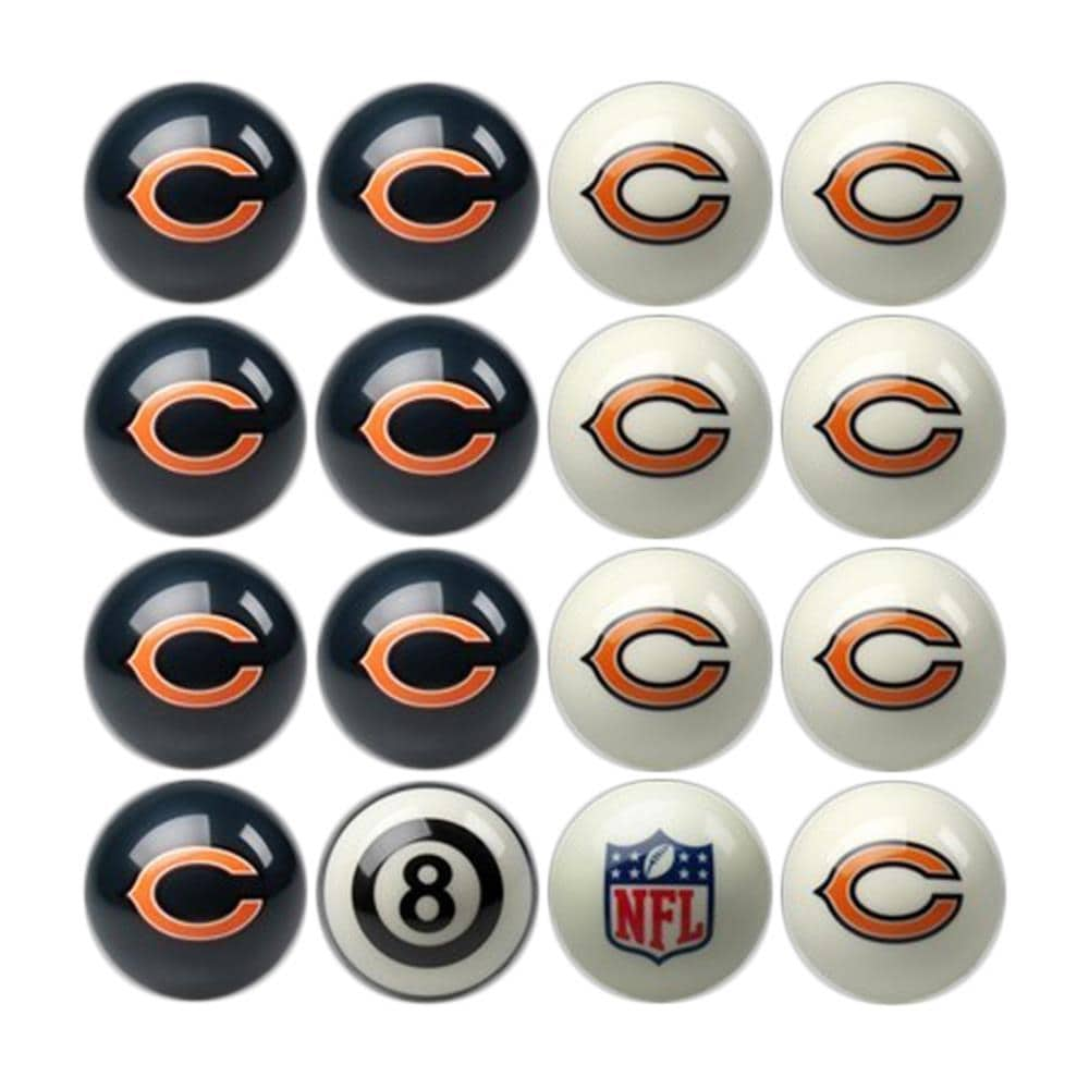 Imperial International Chicago Bears 16-Ball Multiple Colors/Finishes  Standard Pool Balls at