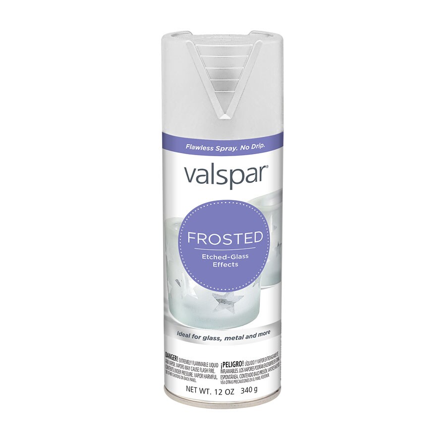 Valspar frosting spray paint for frosted glass  Frosted glass diy,  Frosted candle jar, Glass bottle candles