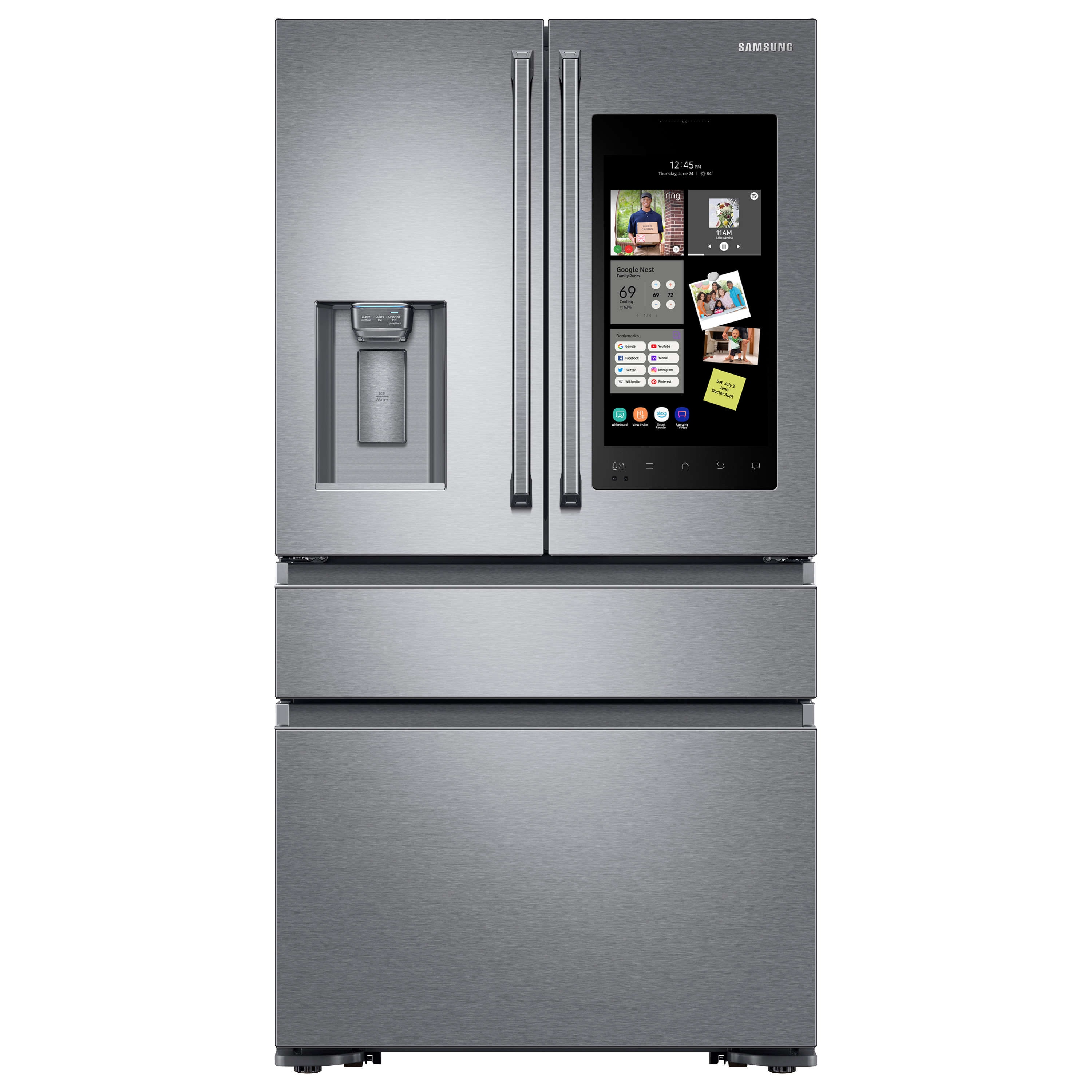 Samsung Family Hub 22.2-cu ft 4-Door Counter-depth French Door ...