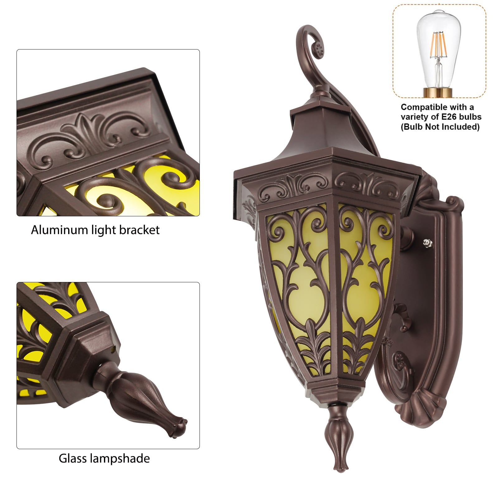 Oukaning KBUCQ17RUS-1 Outdoor-Wall-Lighting - View #5