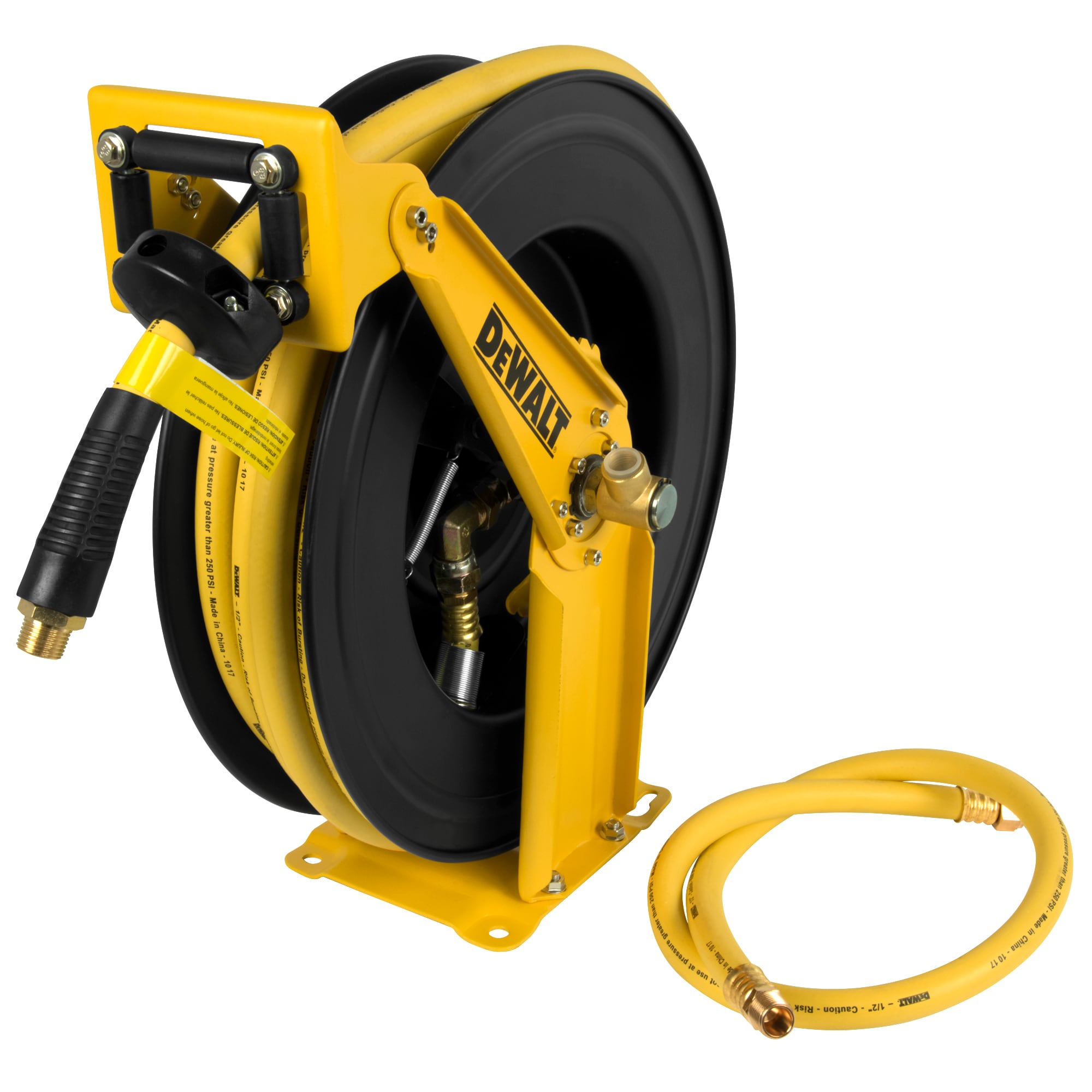 Reelworks Professional Air Hose Reel Single Arm Mount- 3/8 In X 80