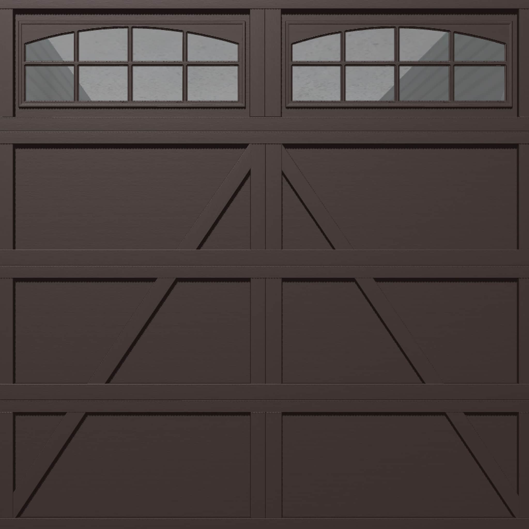 Wayne Dalton Classic Steel Model 9405 8ft x 8ft Insulated Brown