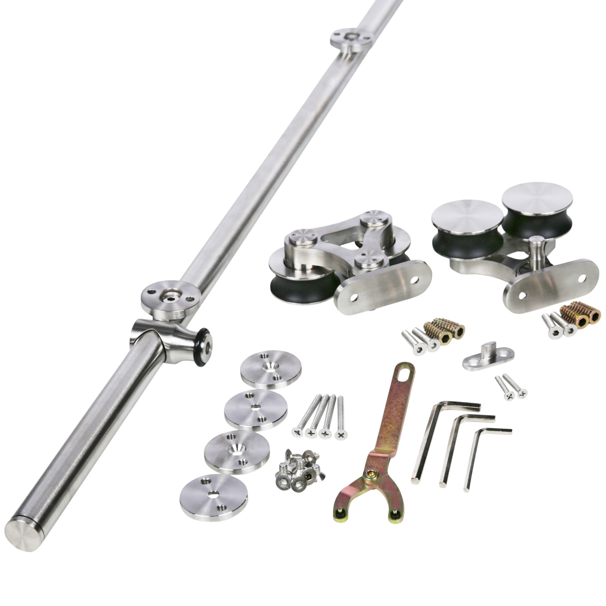 Stainless Glide NT140002WSS Barn-Door-Roller-Kits - View #3