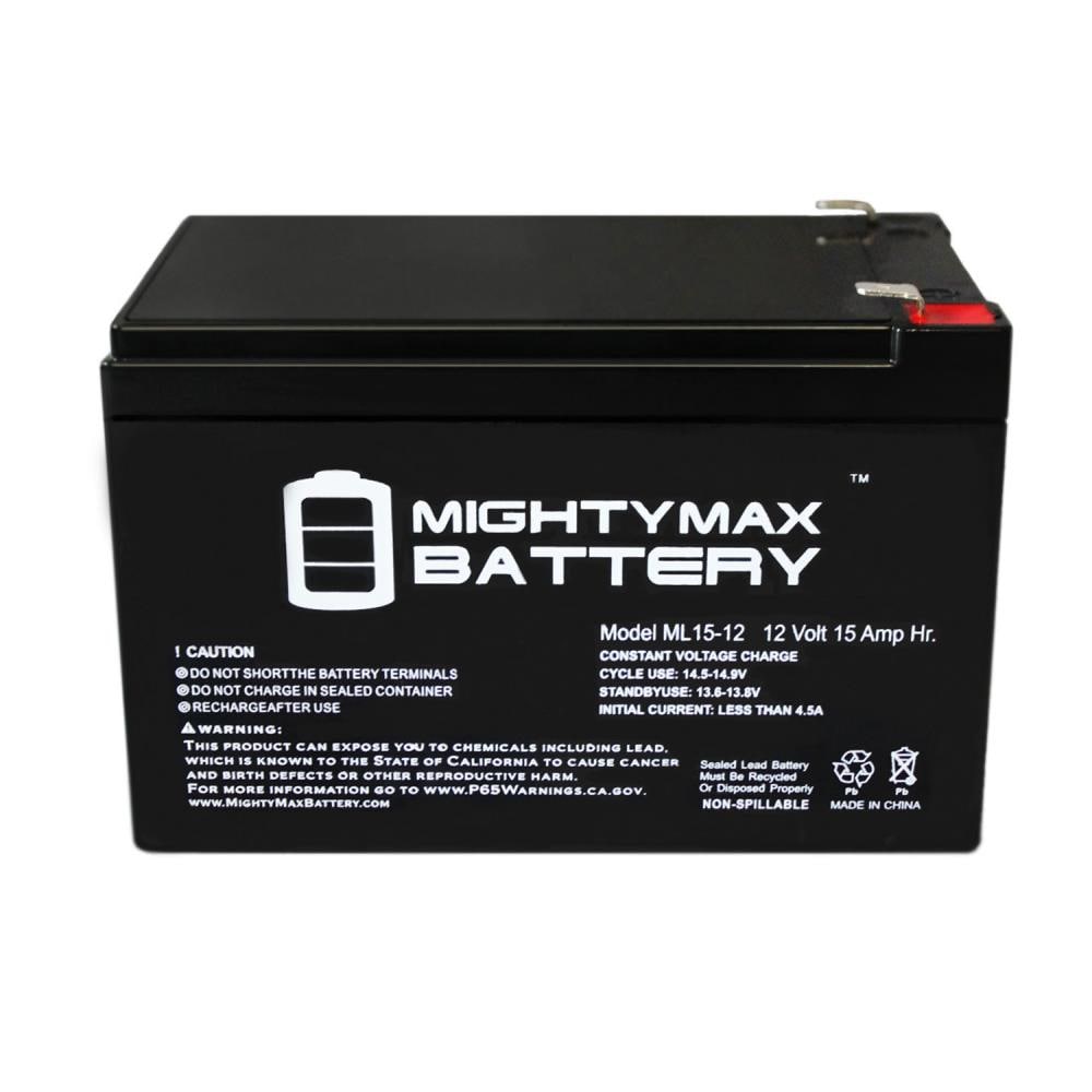 Mighty Max Battery - 12V 15Ah F2 Replacement Battery for Power Wheels - ML15-123737