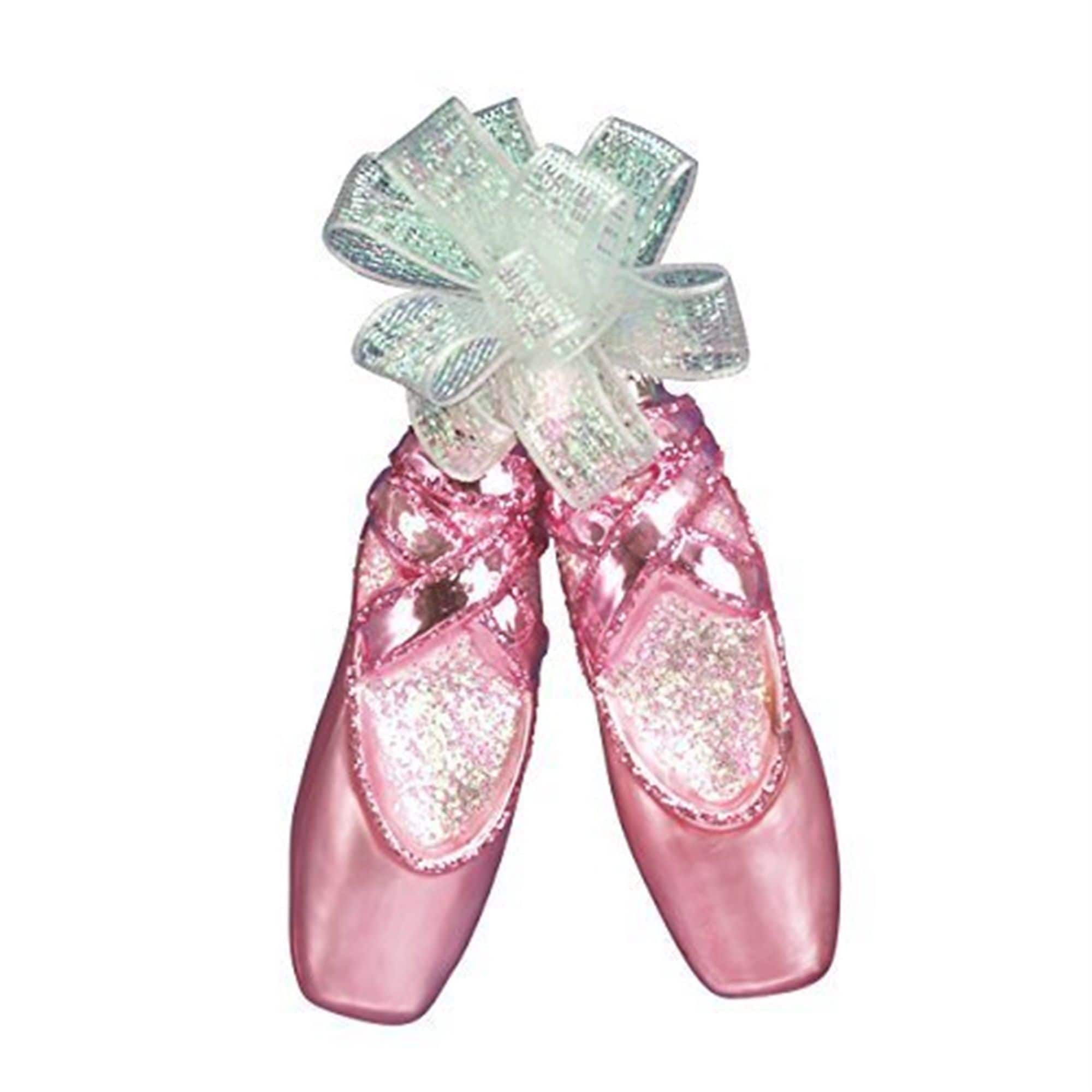 Old World Christmas 729343320308 Blown Glass Ornament for Christmas Tree - Ballet Slippers