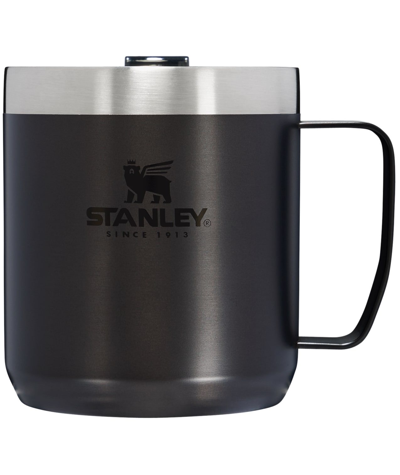 Stanley Classic 16 oz Hammertone Silver Travel Mug 