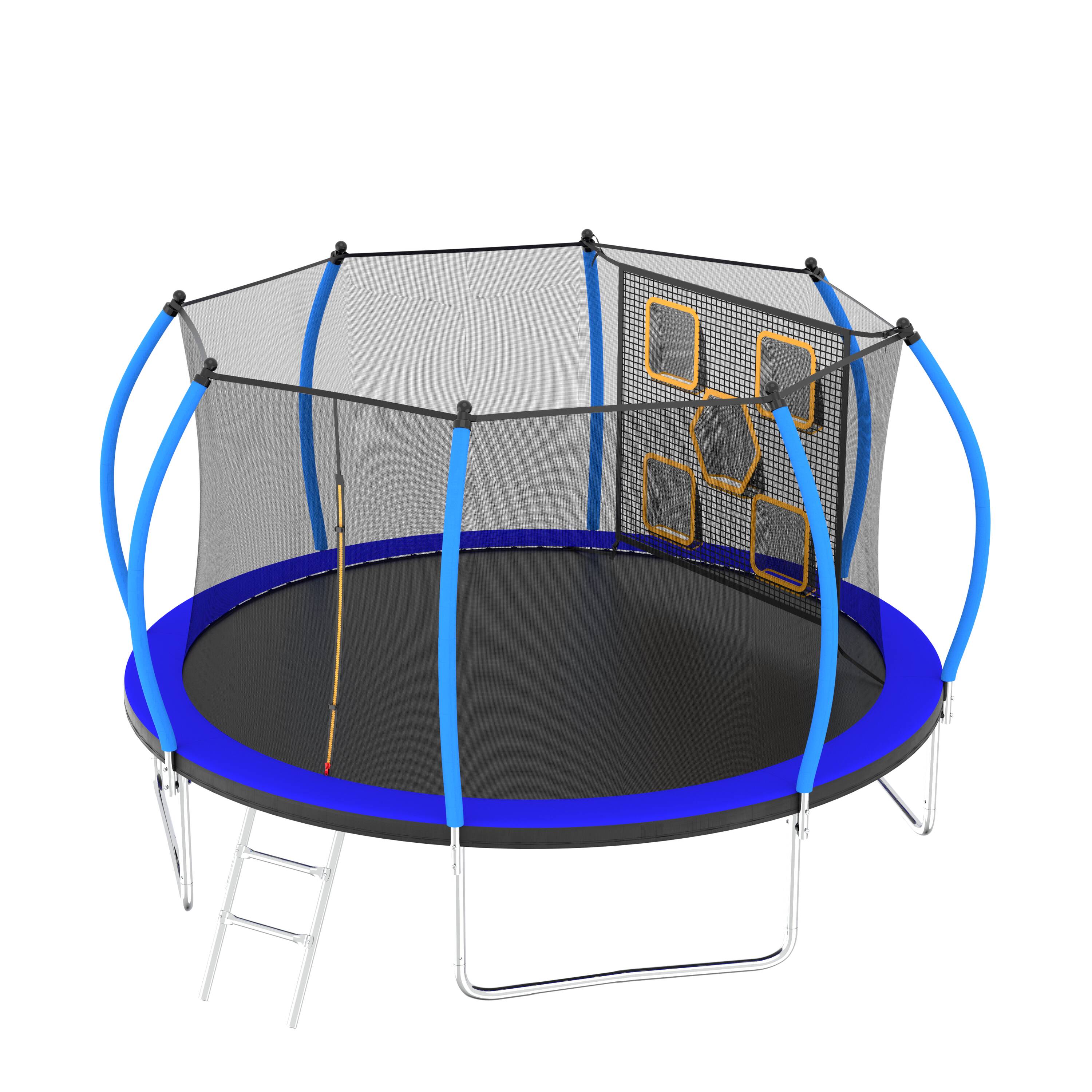 Kahomvis MERS-QPH3-155 12-ft Round Backyard in Blue