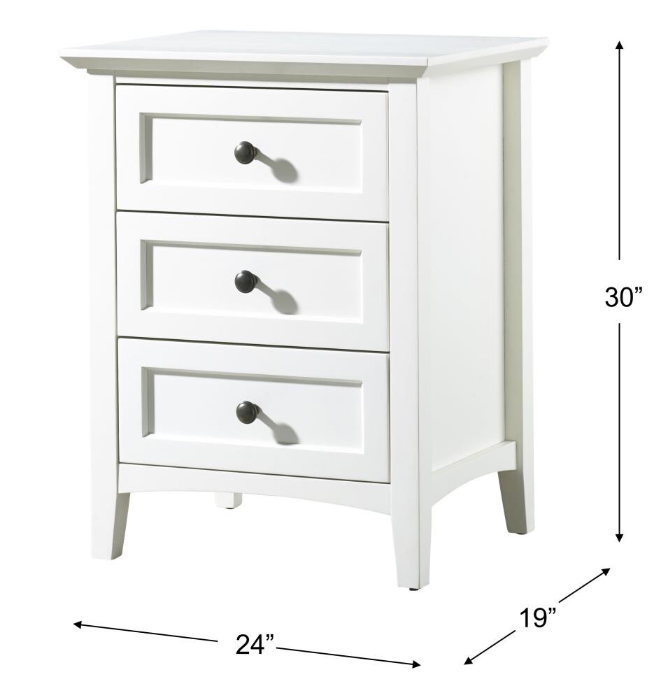 Modus Furniture Paragon White Mahogany Nightstand at Lowes.com