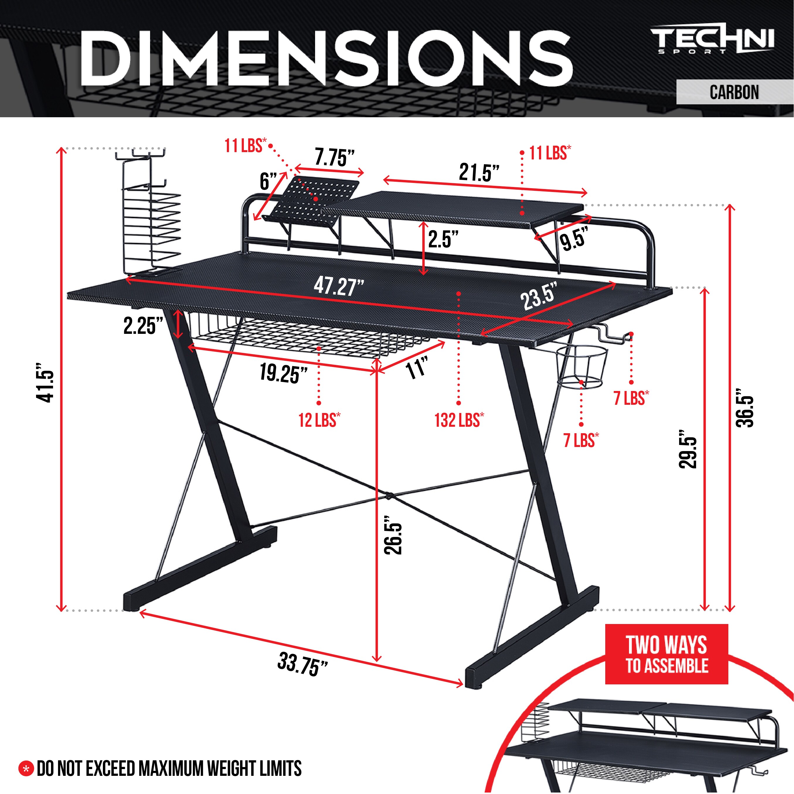 Siavonce XH200-BK desks - View #8