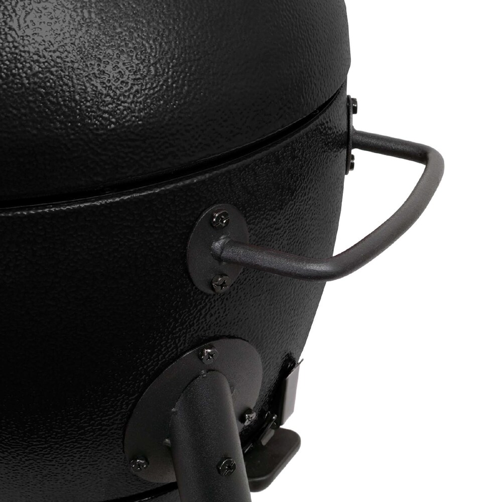 Char-Griller AKORN JR 14-in W Black Kamado Charcoal Grill in the ...