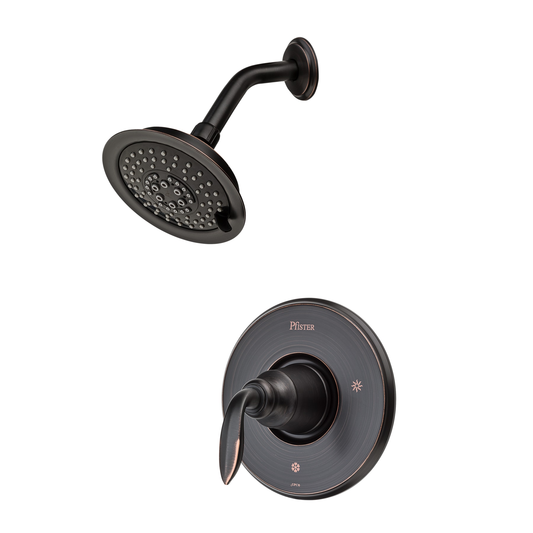Pfister LG89-7CBY Avalon Tuscan Bronze 1-handle Single function 5.65-in Round Shower Faucet