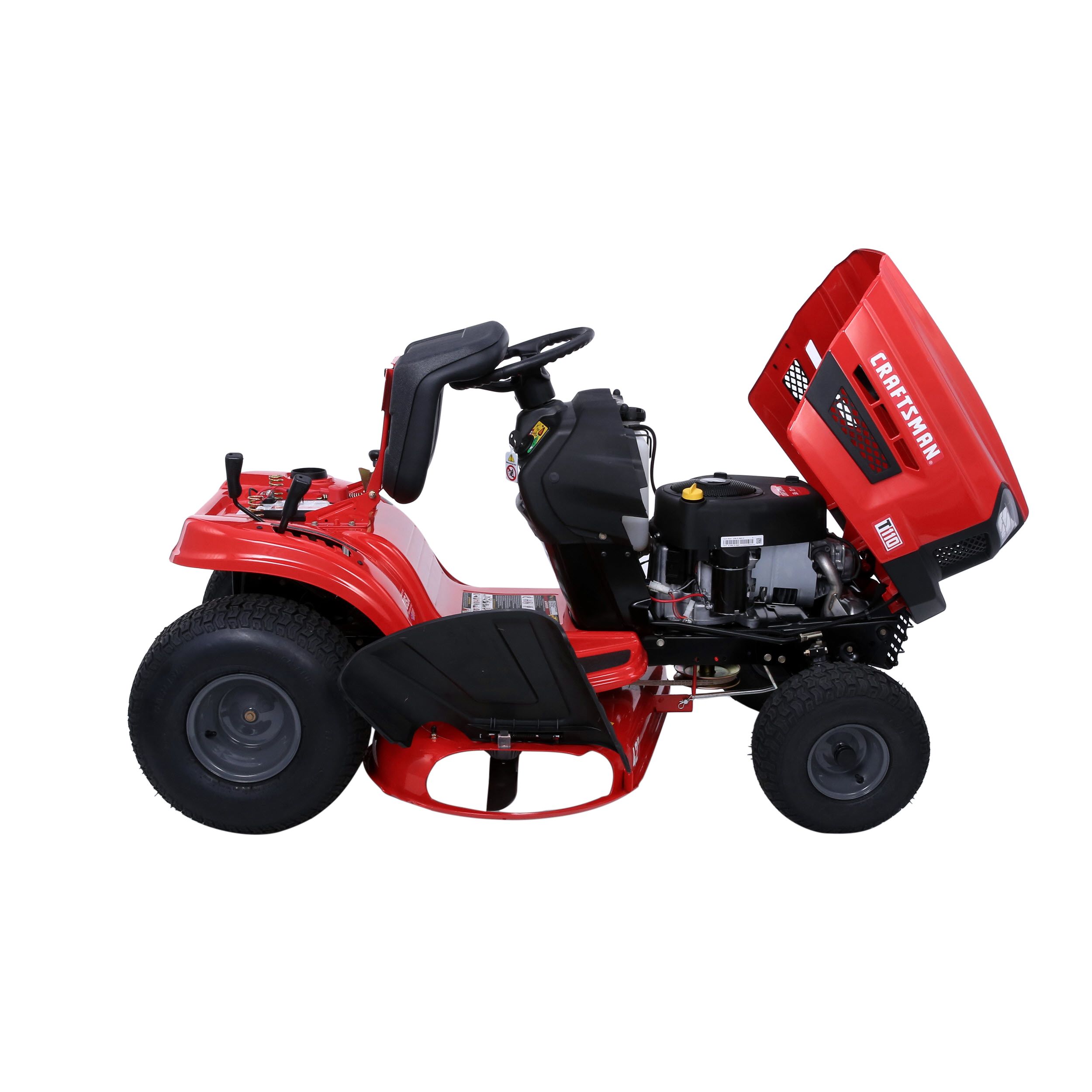 CRAFTSMAN T110 42 in 17.5 HP Gas Riding Lawn Mower in the Gas Riding Lawn Mowers department at Lowes