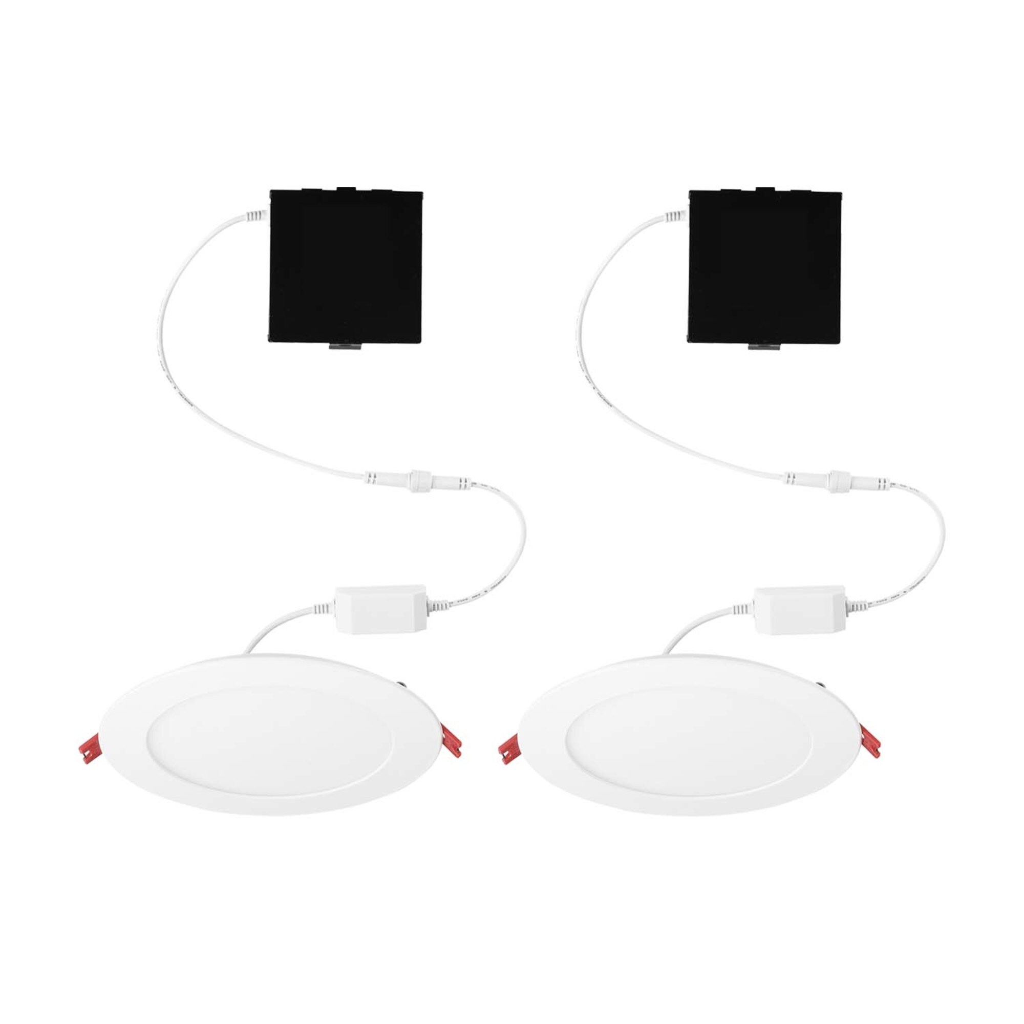 6'' White Ultra Slim LED Recessed Lighting Kit with Smart Control