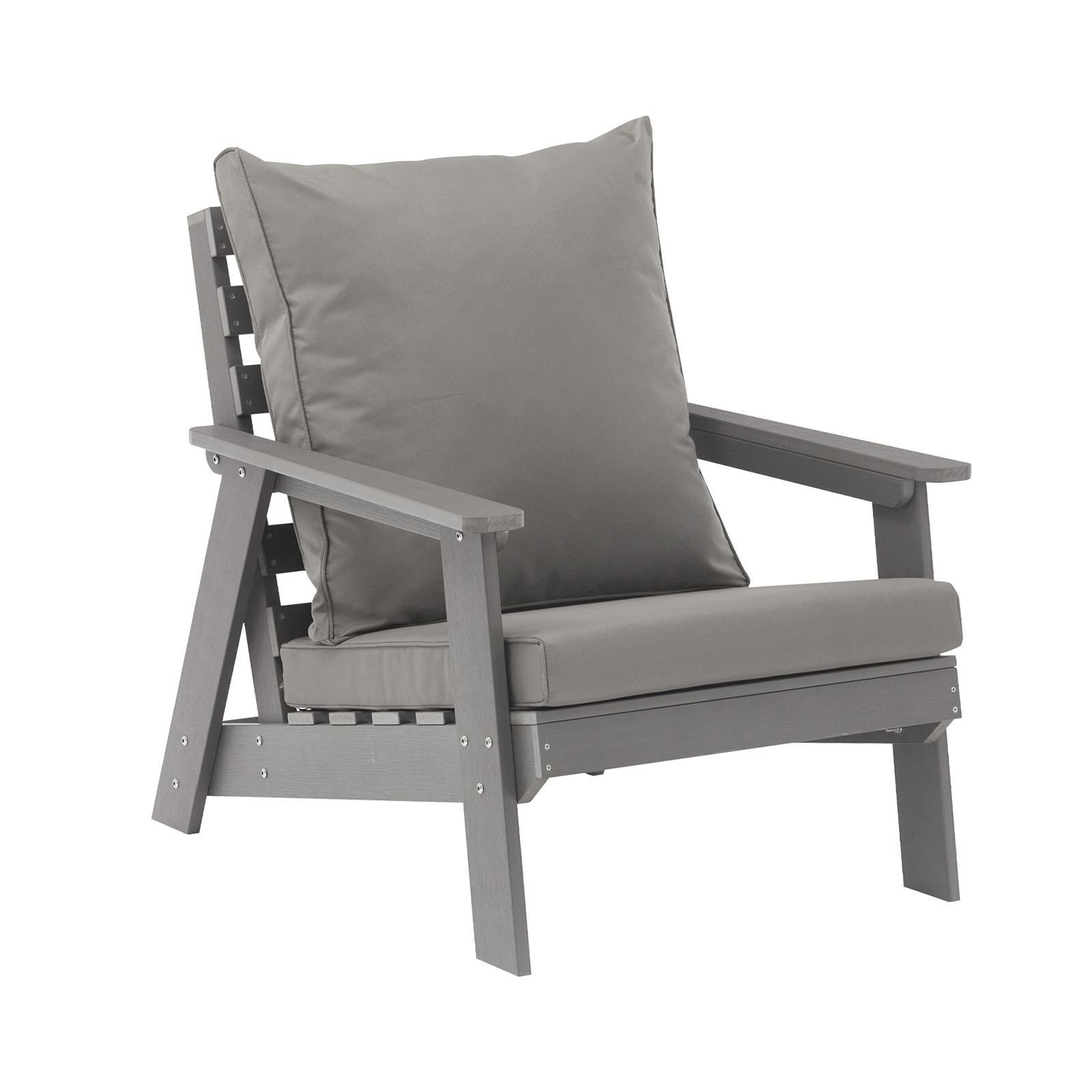 Mondawe MO-5M1860 5 -Piece Patio Conversation Set with Gray Cushions