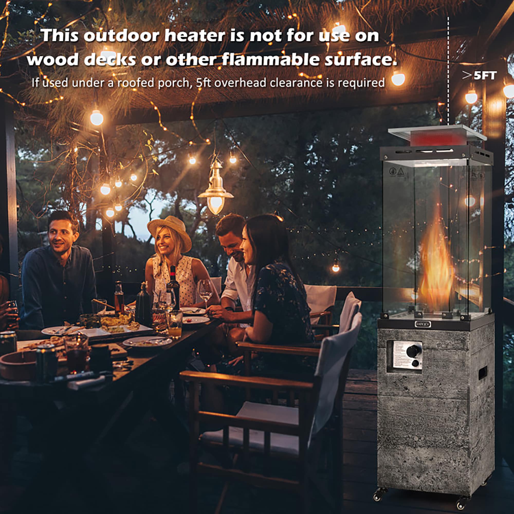 CASAINC WF-HT02 Outdoor-Gas-Patio-Heaters - View #4