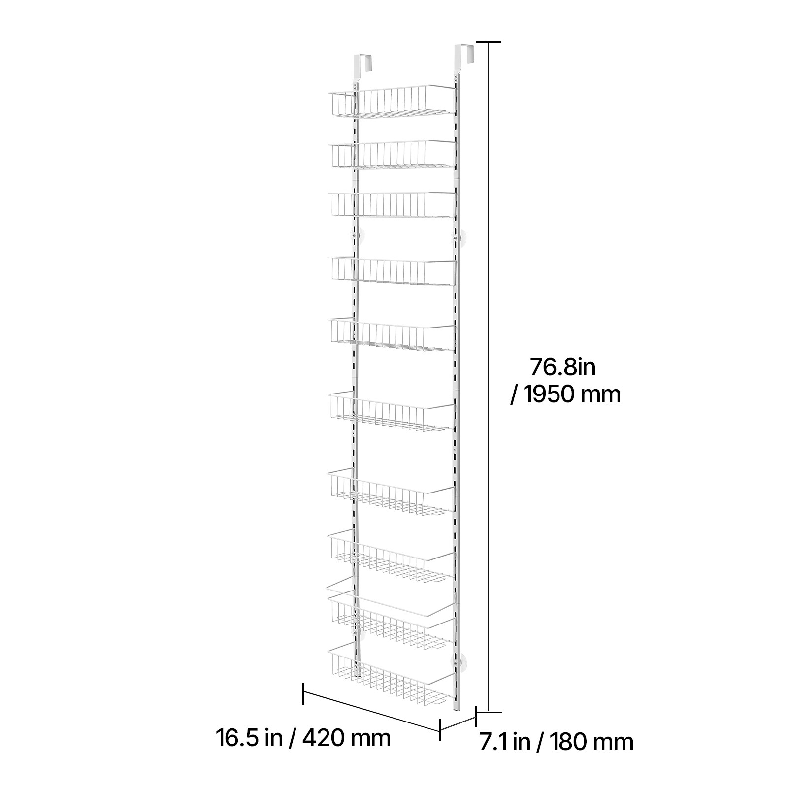 Mecale YAS-YJLP4L Pull-Out-Cabinet-Baskets - View #3